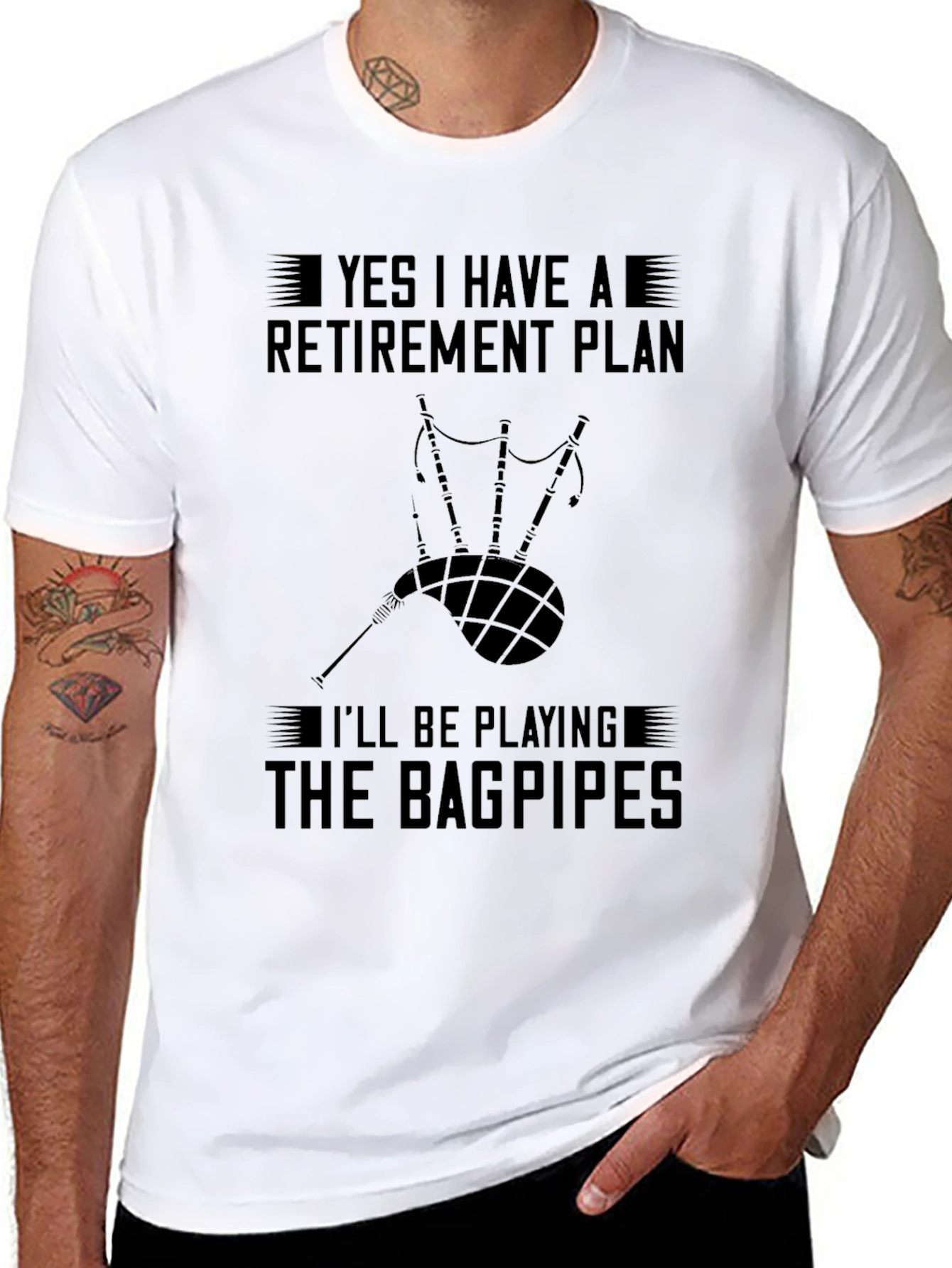 Bagpipe Retirement Plan T-Shirt