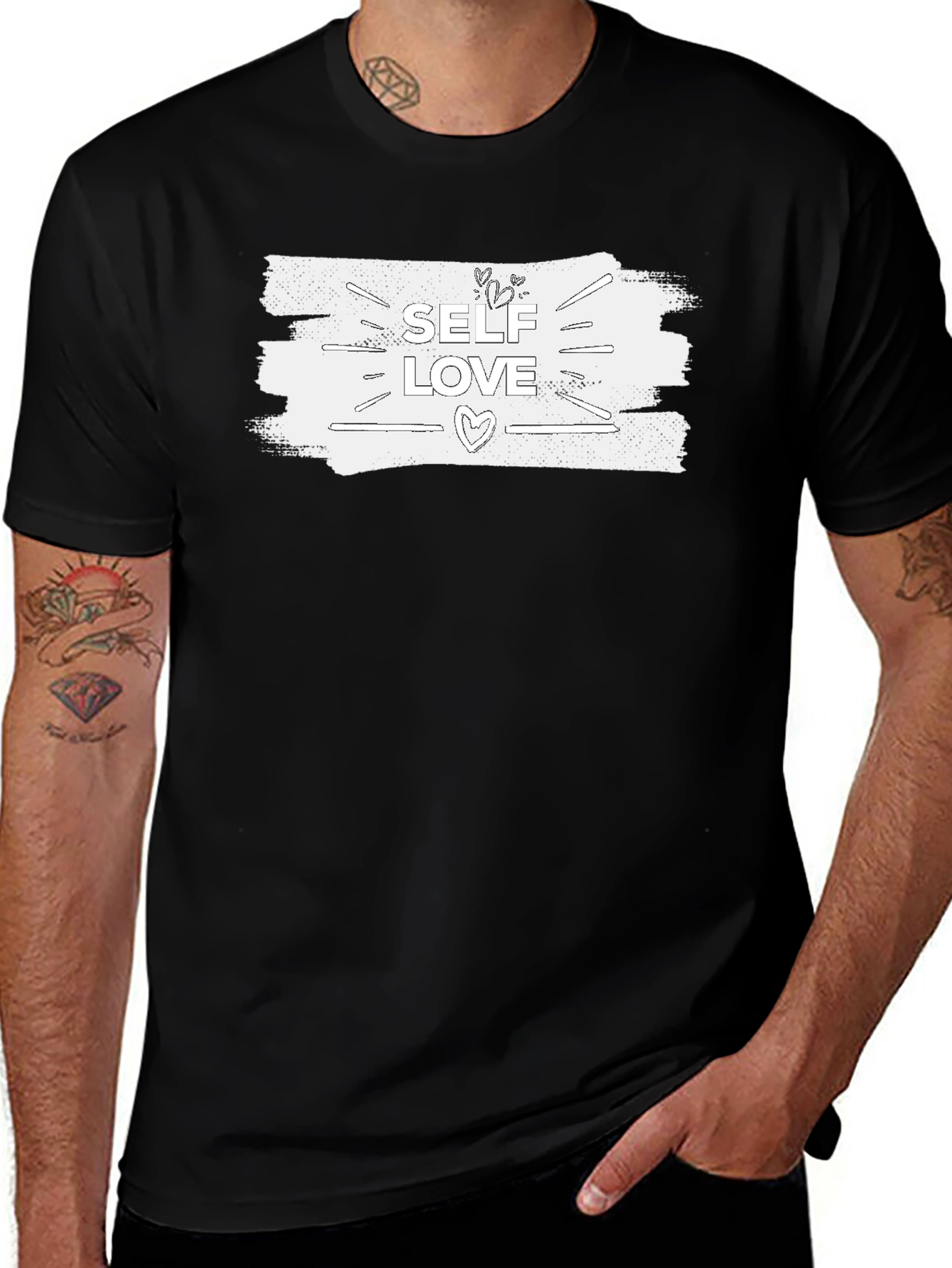 Self Love Graphic Tee - Unisex Black T-Shirt