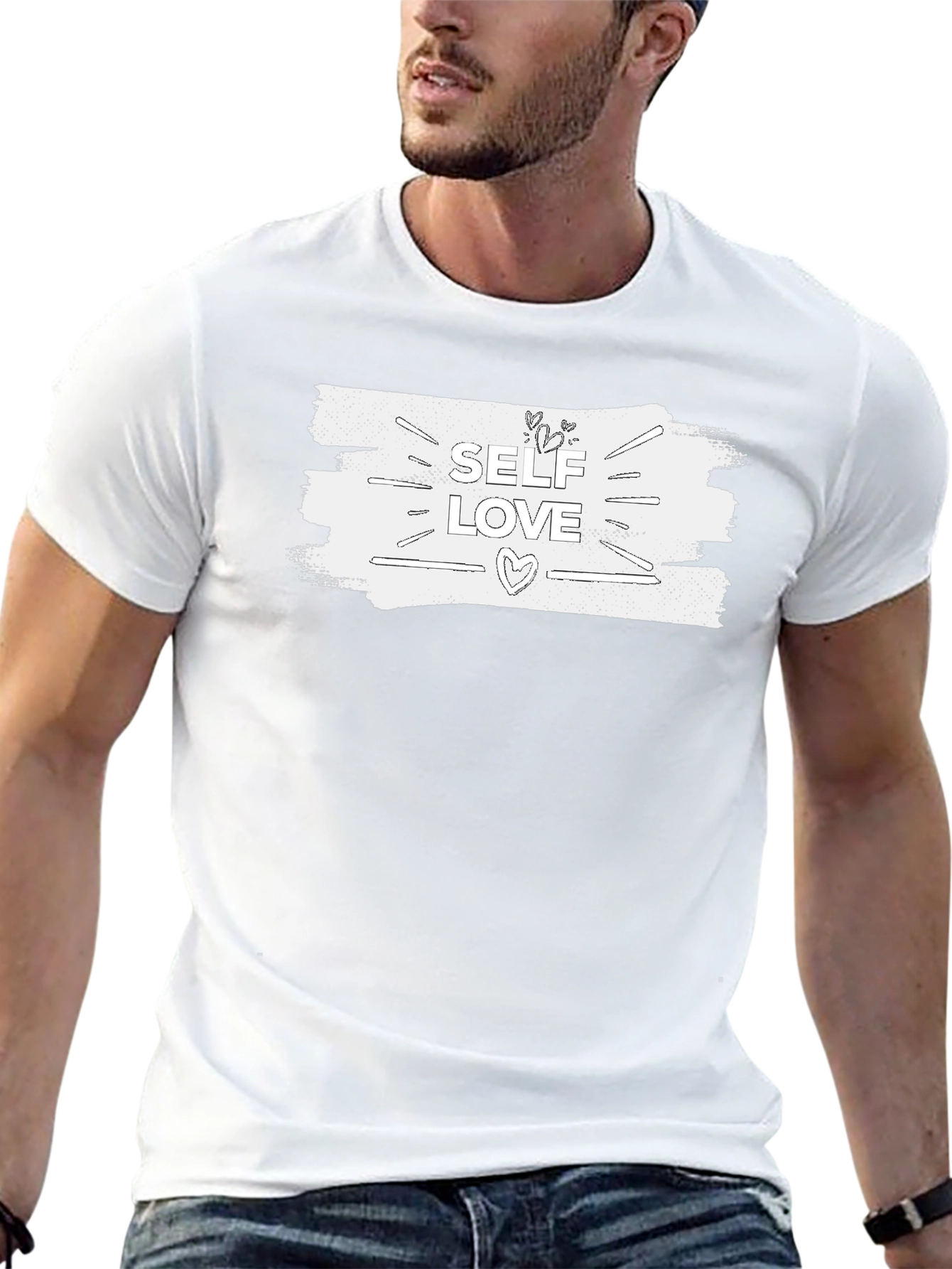 Self Love Graphic Tee - Unisex Black T-Shirt