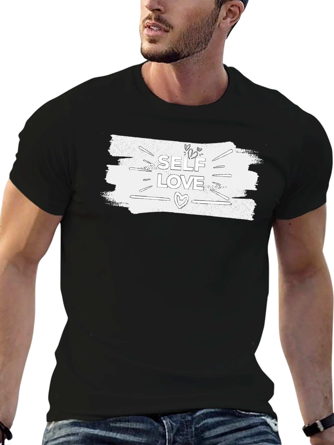 Self Love Graphic Tee - Unisex Black T-Shirt