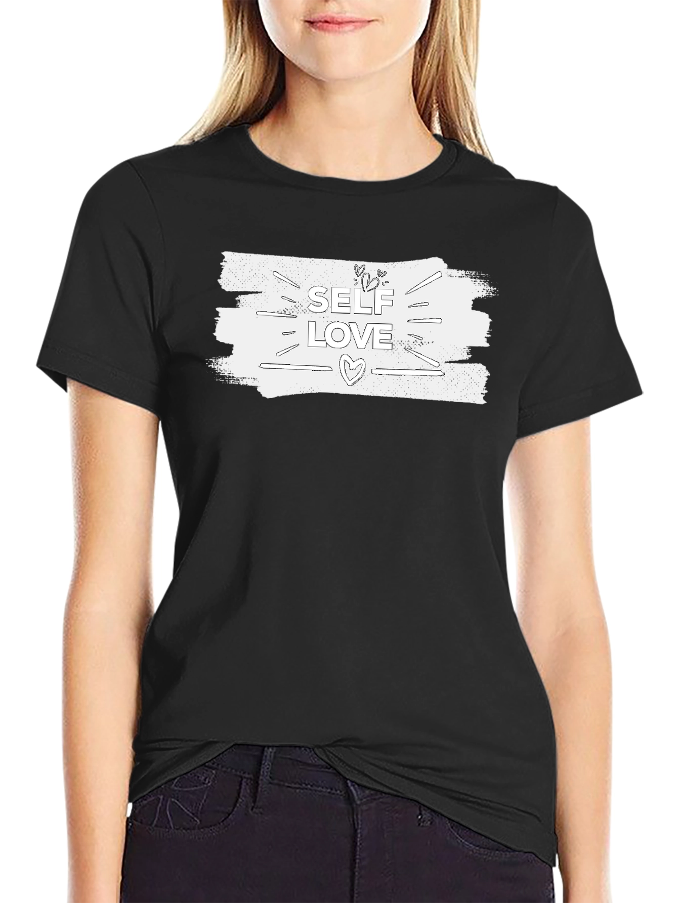 Self Love Graphic Tee - Unisex Black T-Shirt