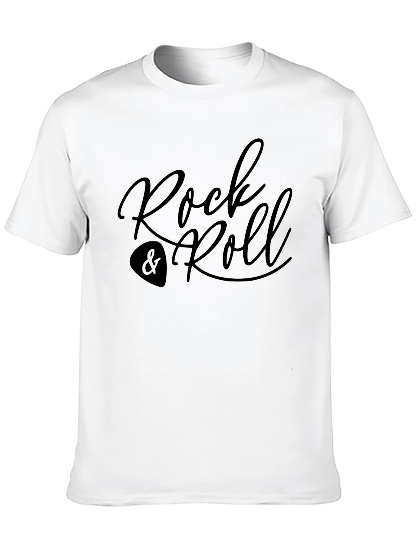 Rock & Roll Graphic Tee - Black Casual Style