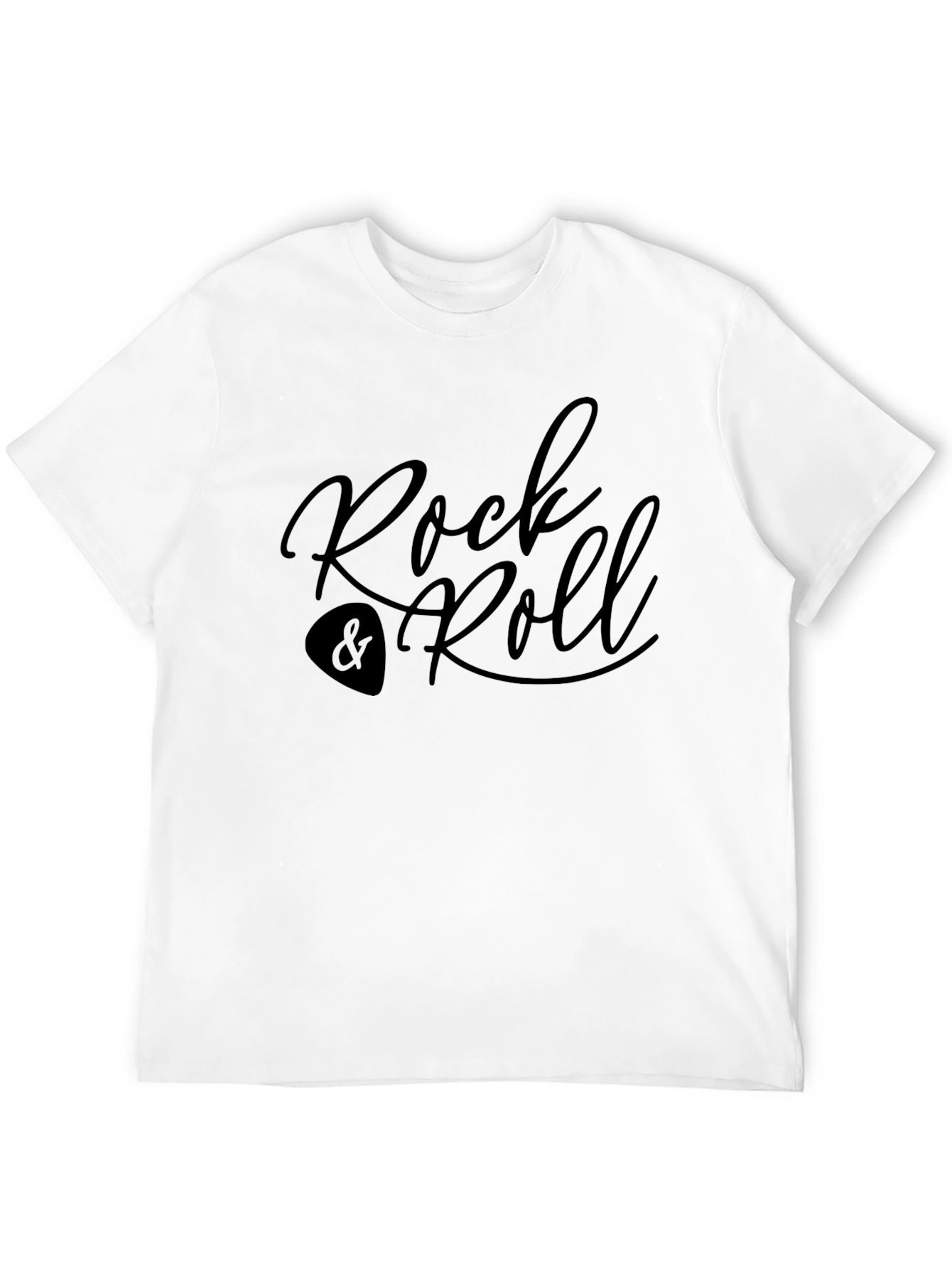 Rock & Roll Graphic Tee - Black Casual Style