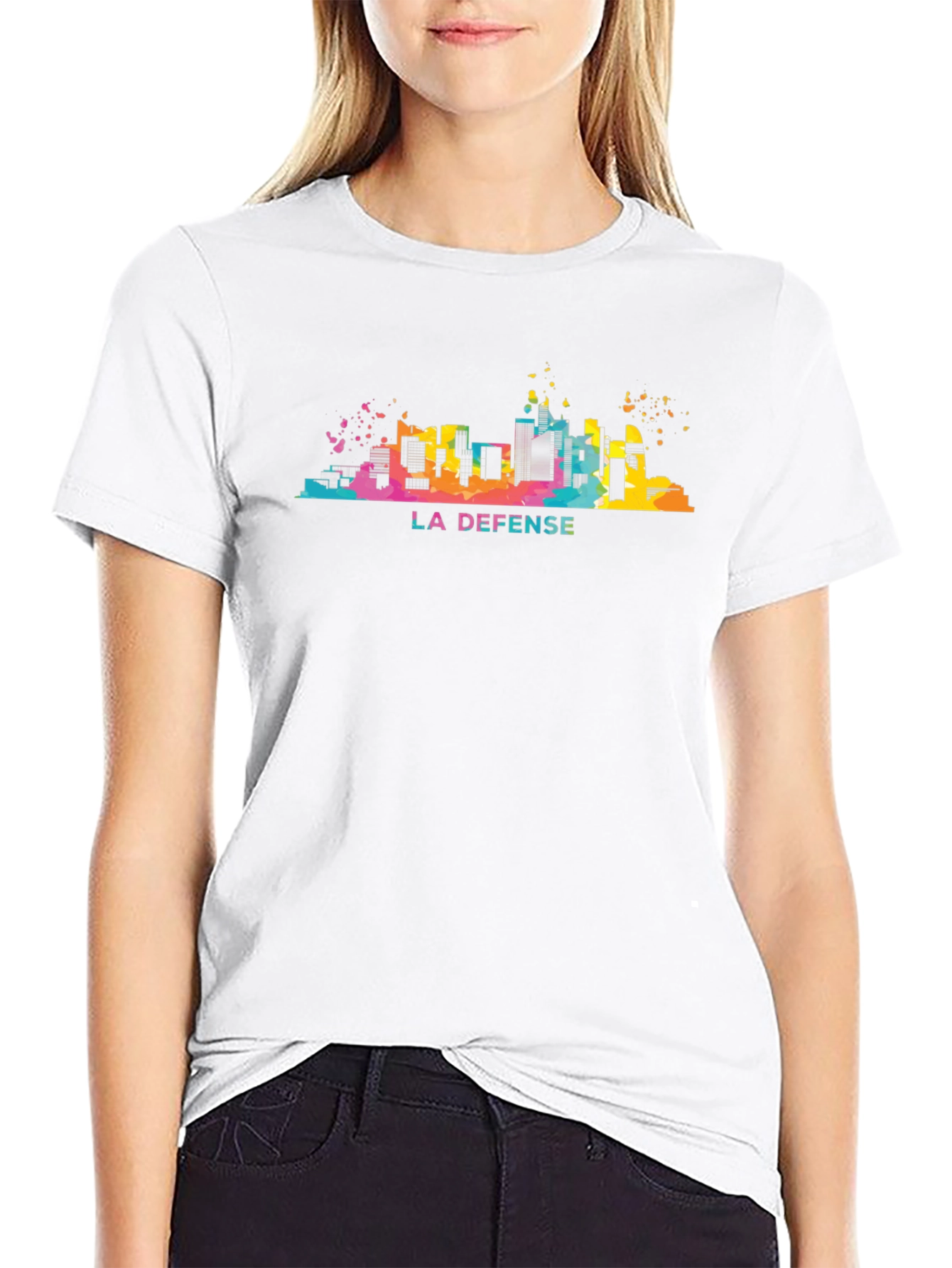 La Defense Skyline Graphic Tee - Modern Cityscape T-Shirt
