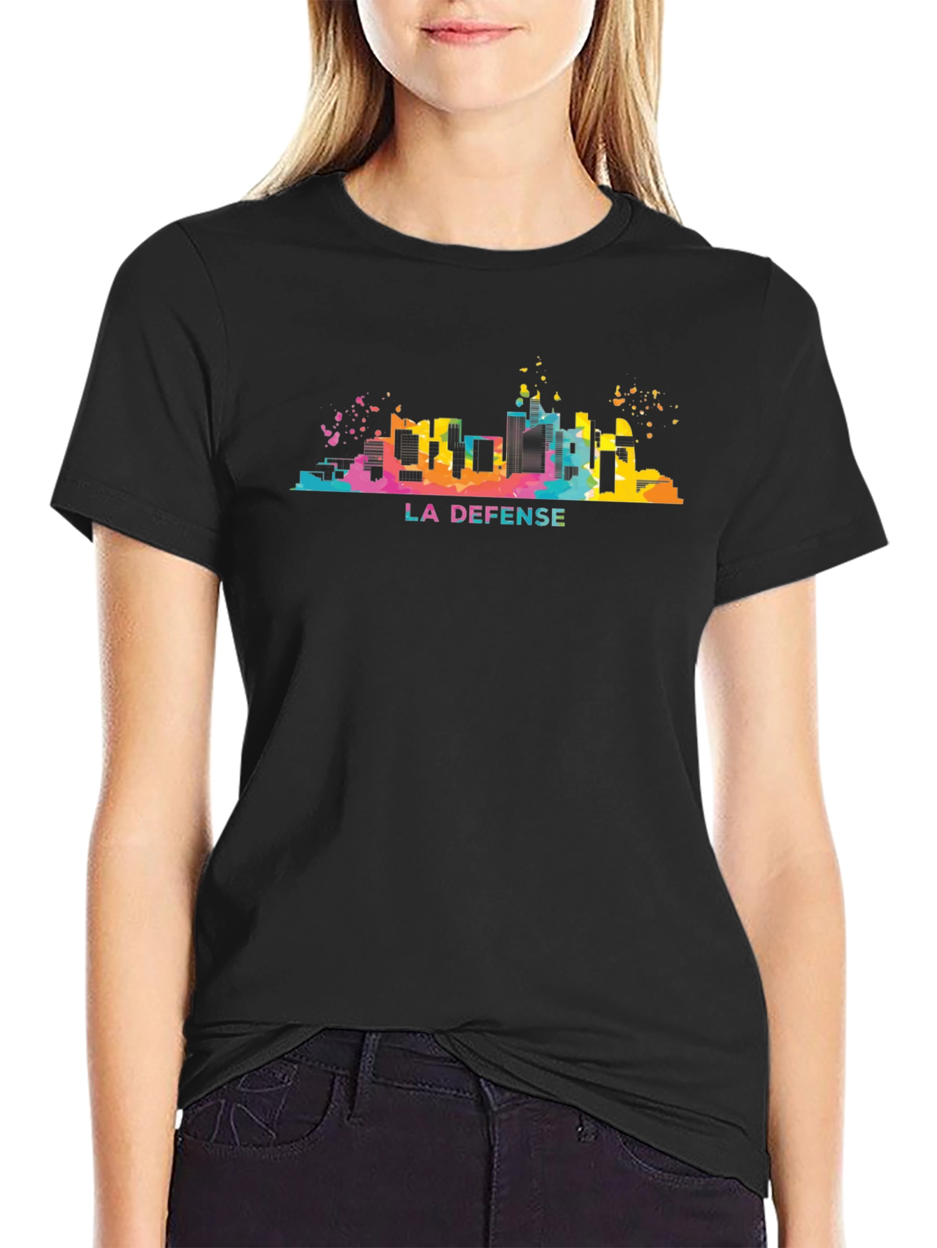 La Defense Skyline Graphic Tee - Modern Cityscape T-Shirt