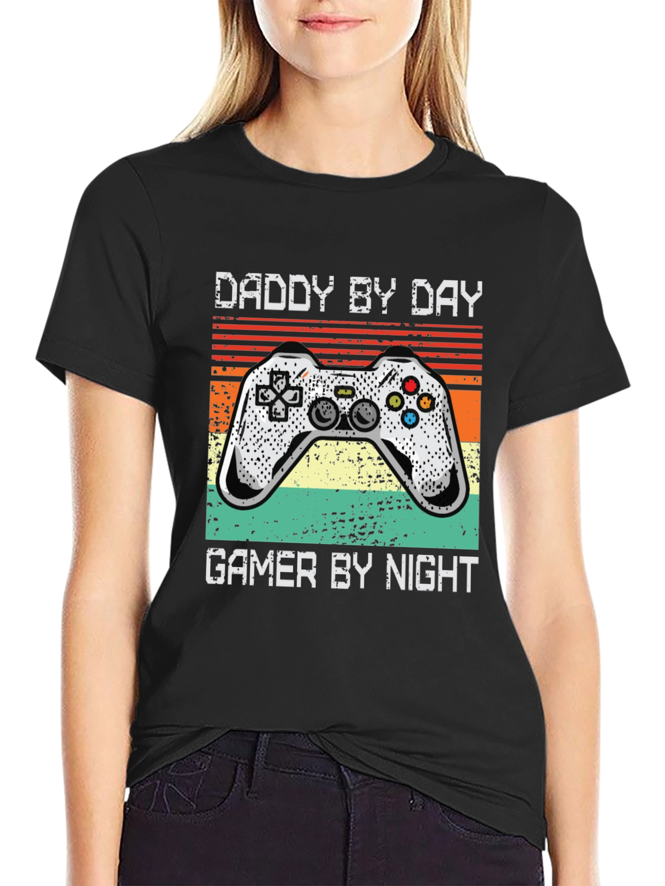 Daddy By Day Gamer By Night Graphic Tee
