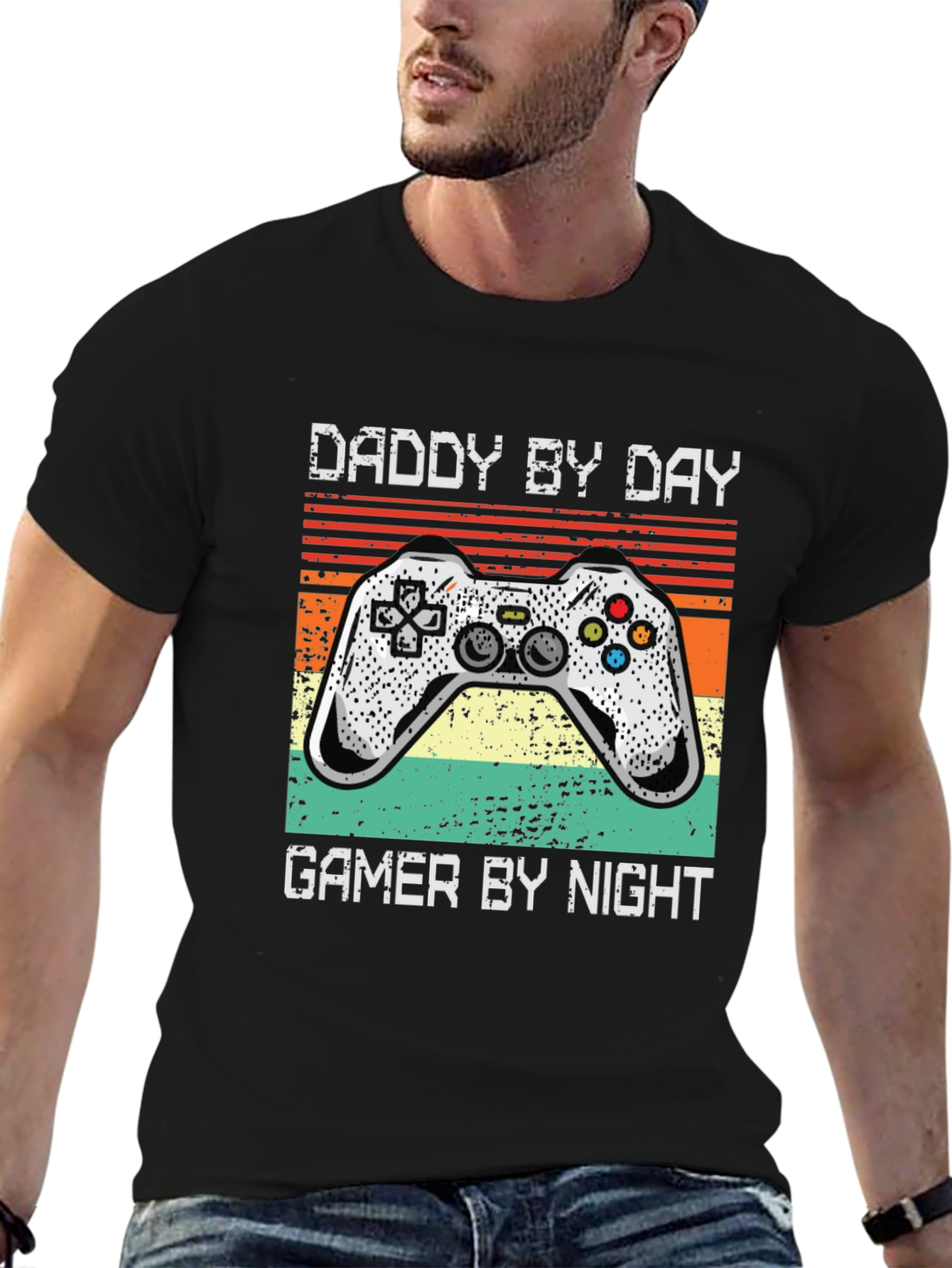 Daddy By Day Gamer By Night Graphic Tee