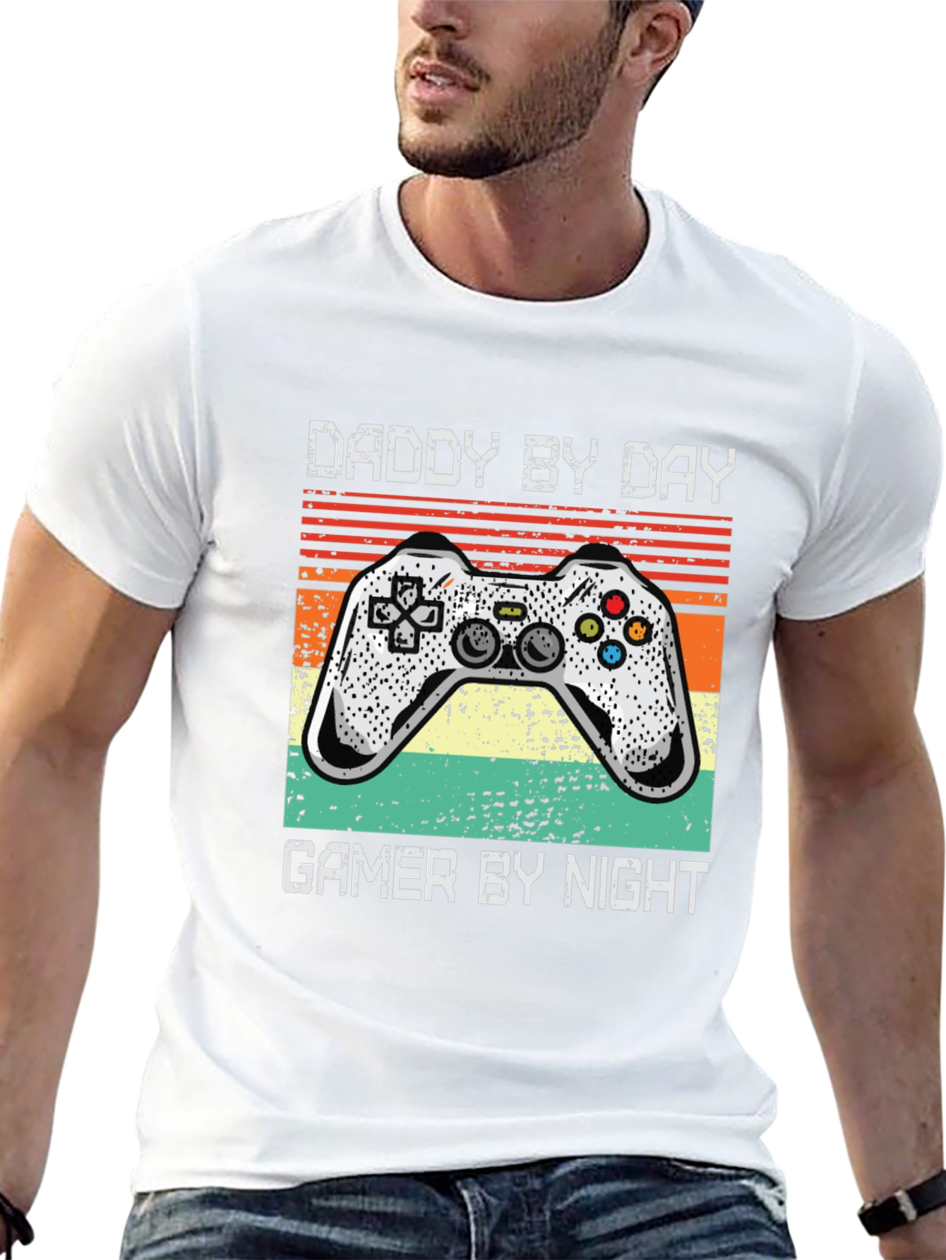 Daddy By Day Gamer By Night Graphic Tee