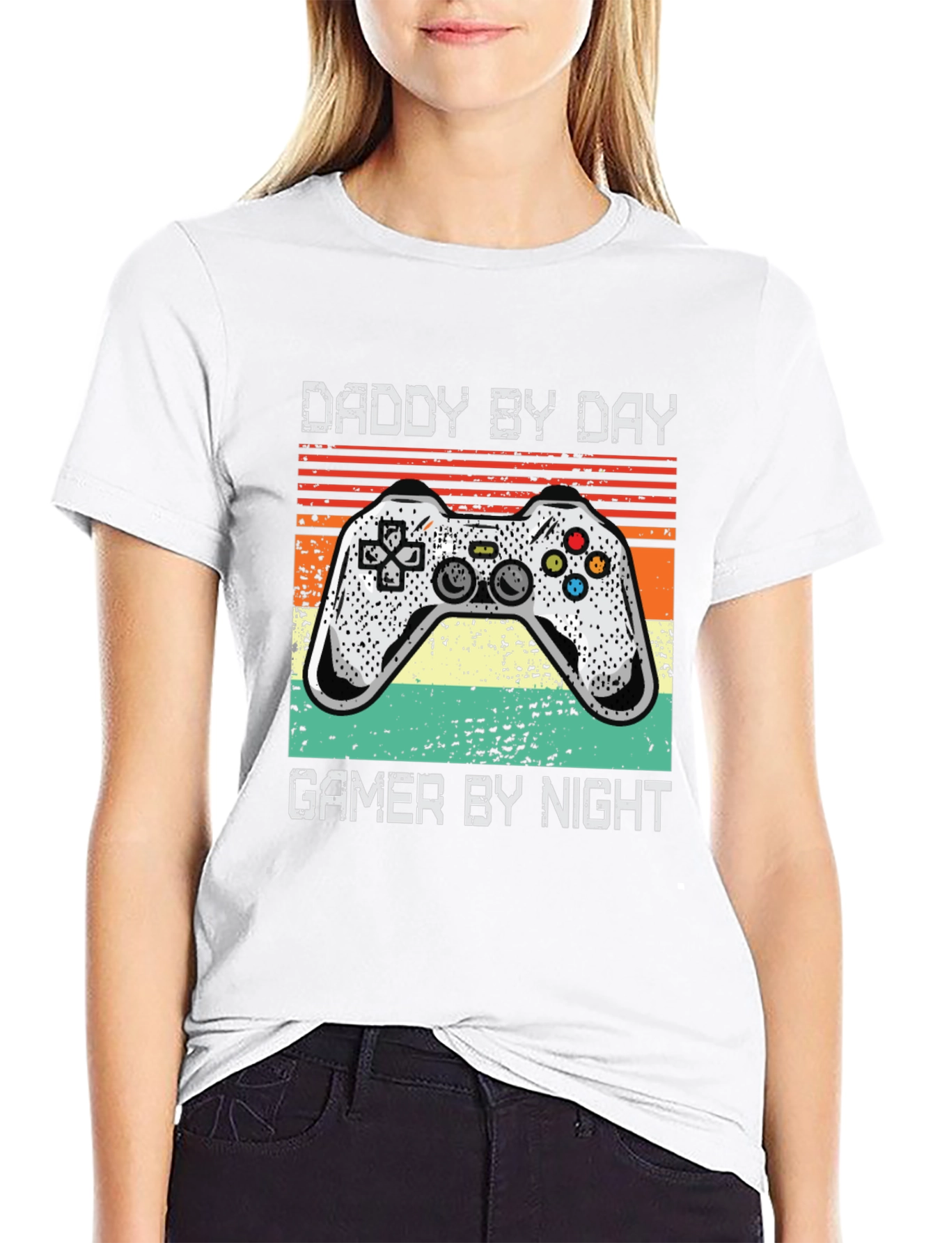 Daddy By Day Gamer By Night Graphic Tee