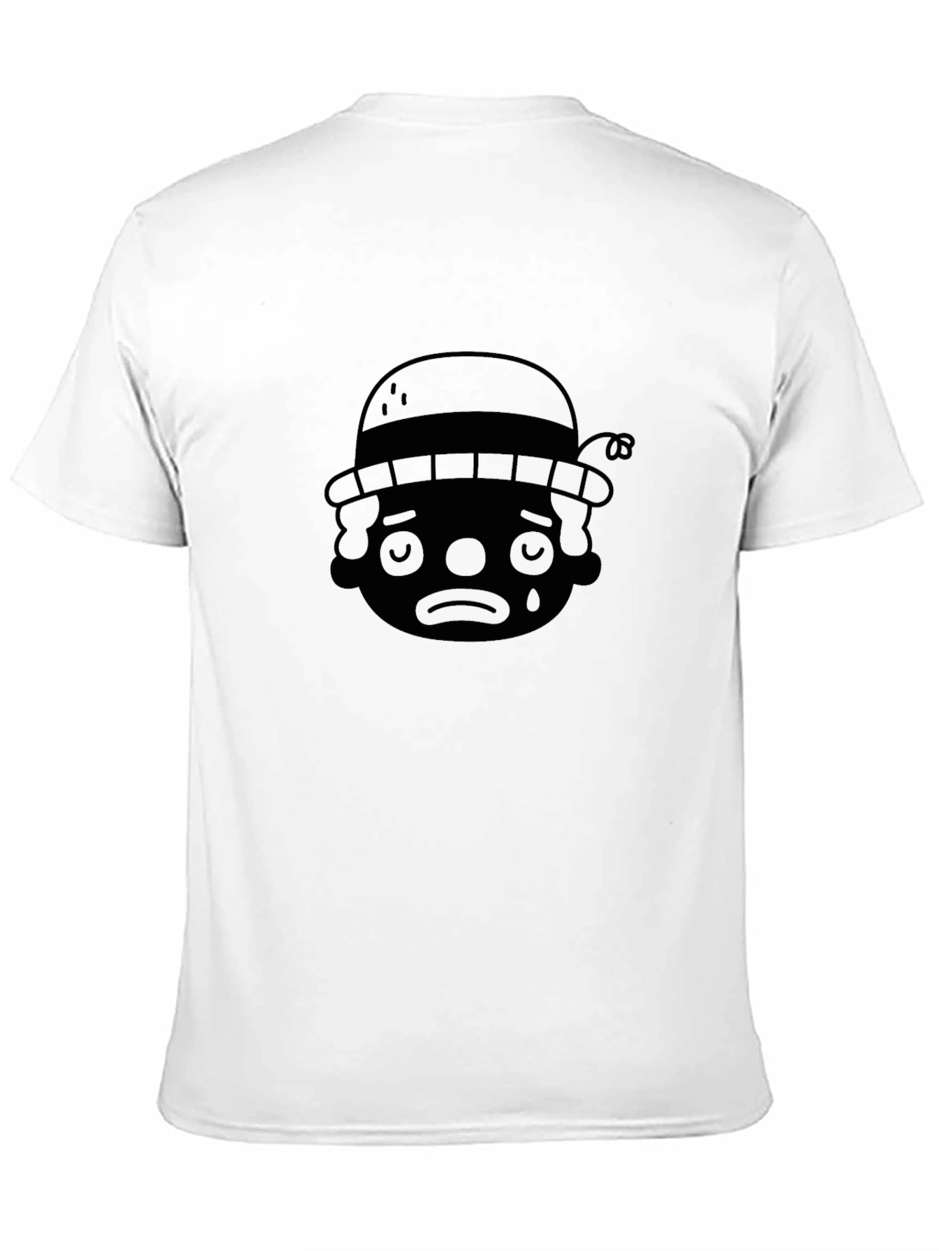 Sad Clown Graphic T-Shirt - Black Crew Neck