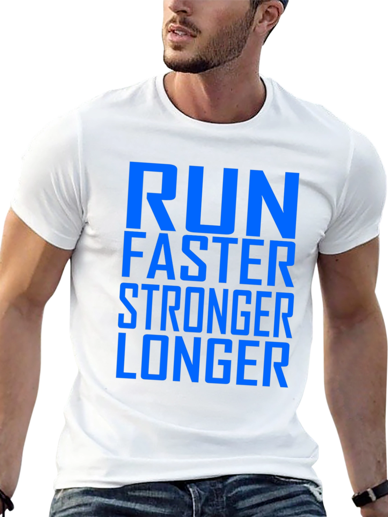 Run Faster Stronger Longer Graphic Tee