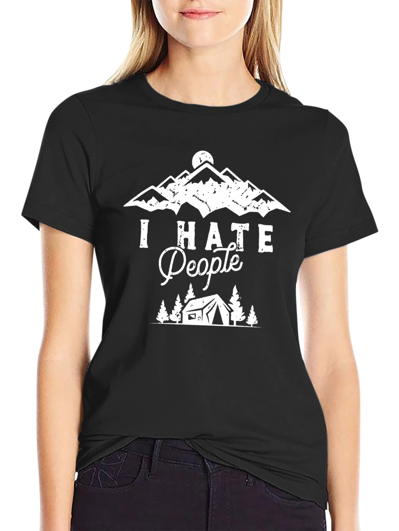 I Hate People Camping Graphic Tee