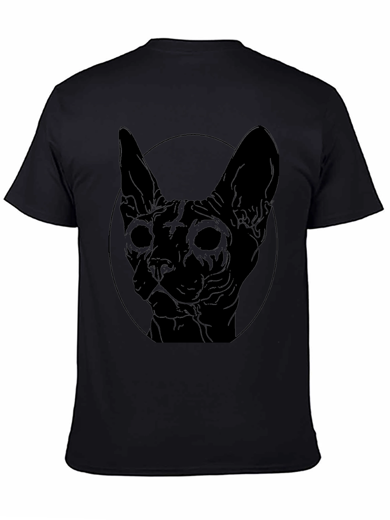 Black Cat Graphic T-Shirt - Edgy Style