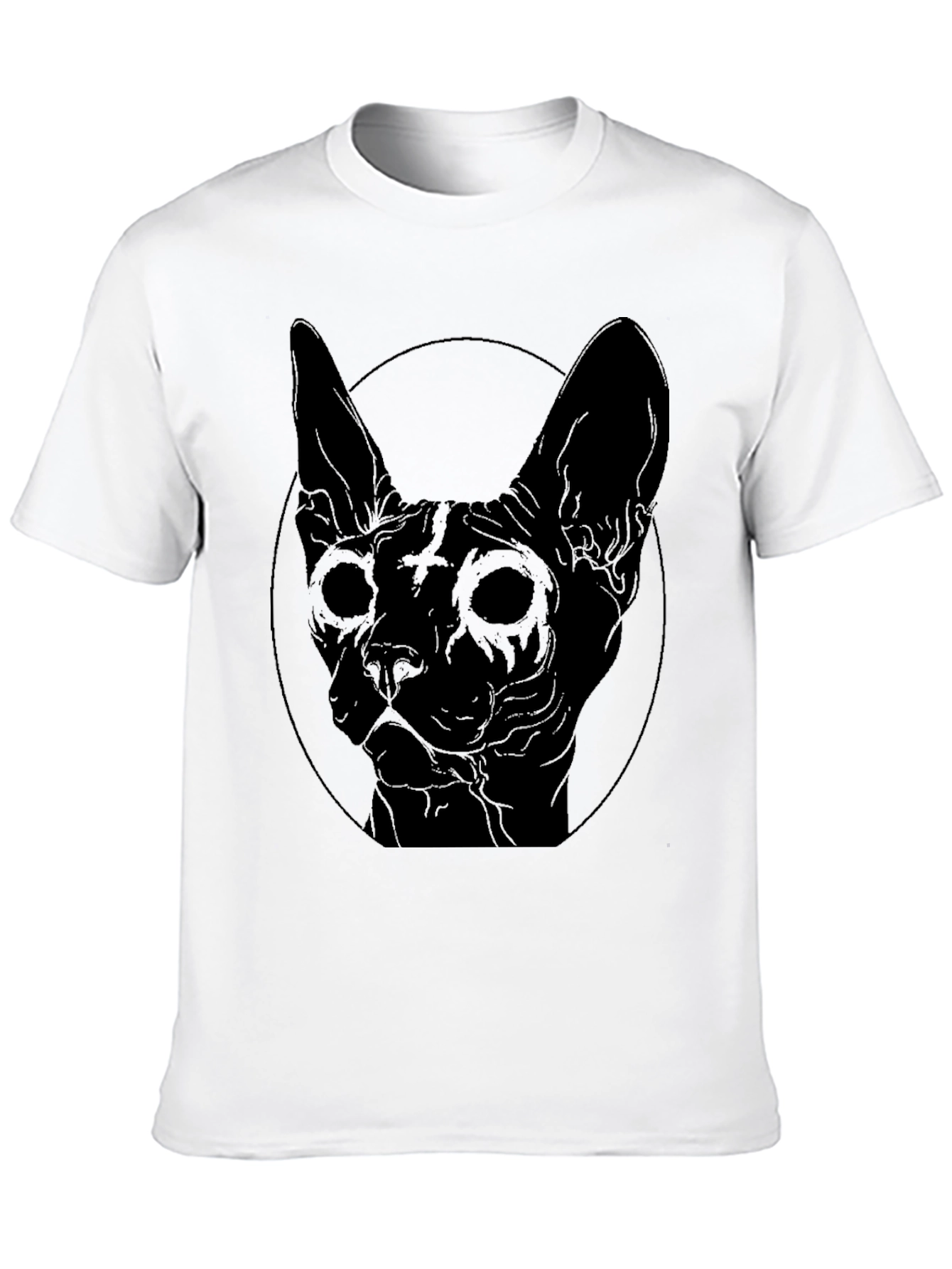 Black Cat Graphic T-Shirt - Edgy Style