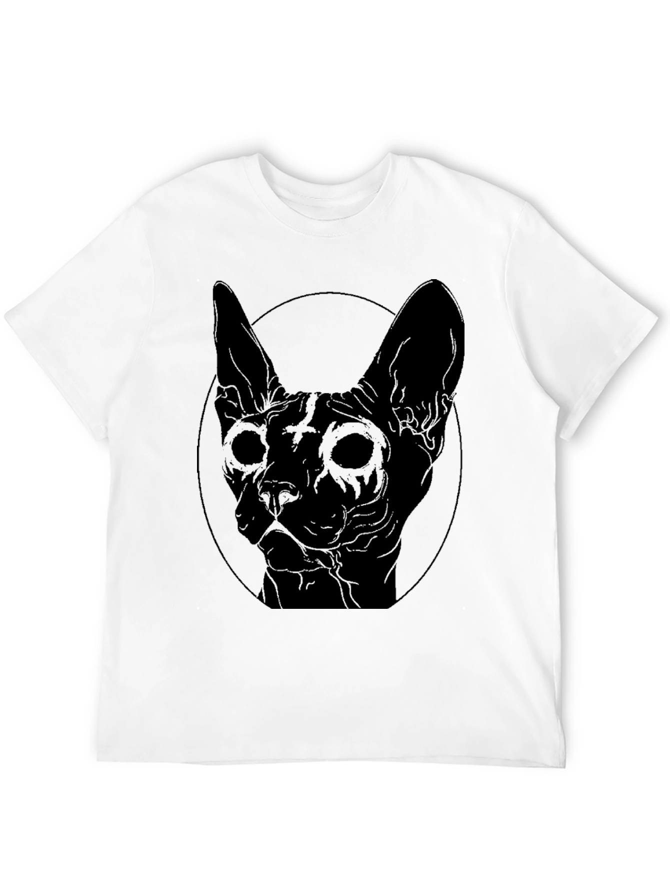 Black Cat Graphic T-Shirt - Edgy Style