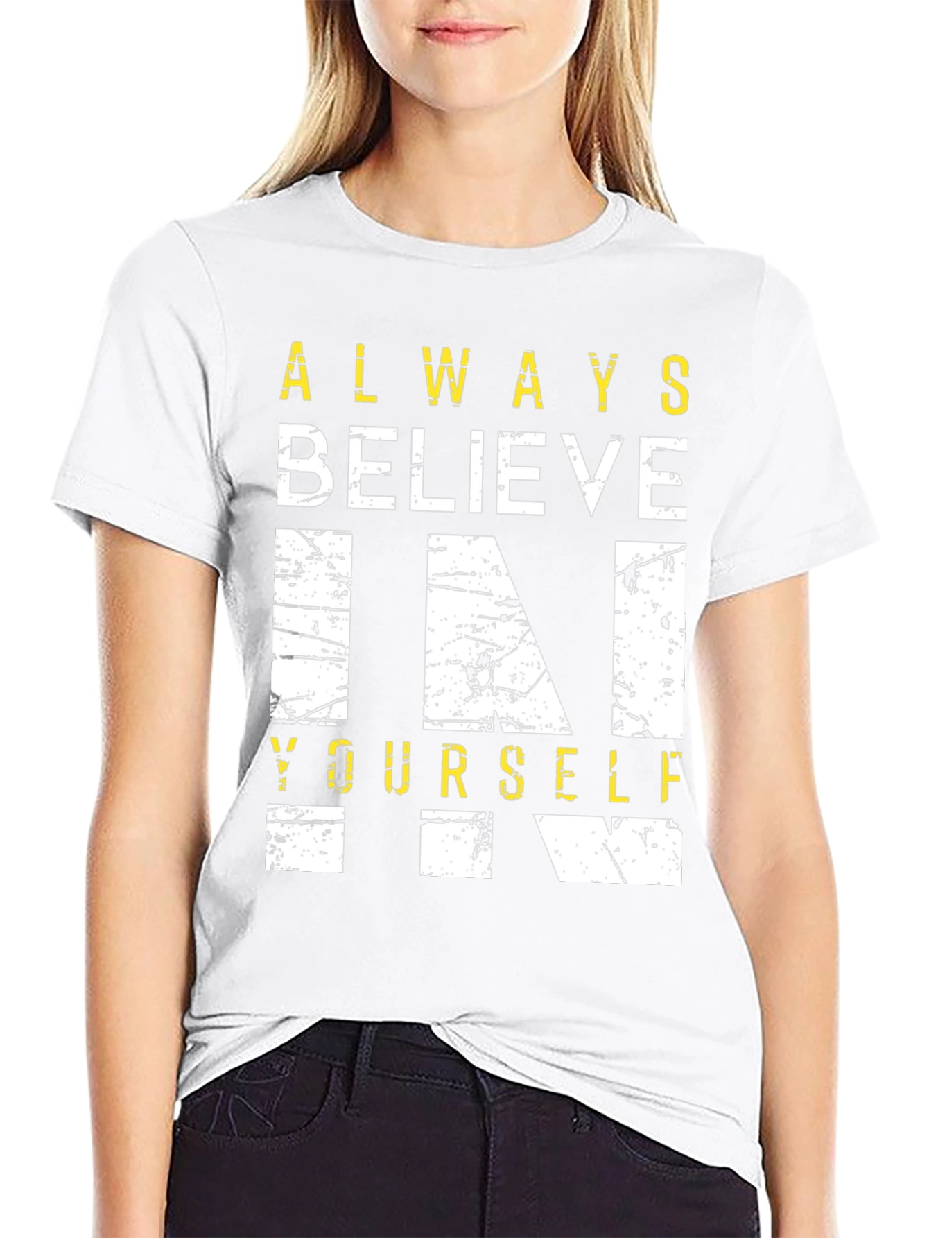 Believe in Yourself Graphic Tee - Black