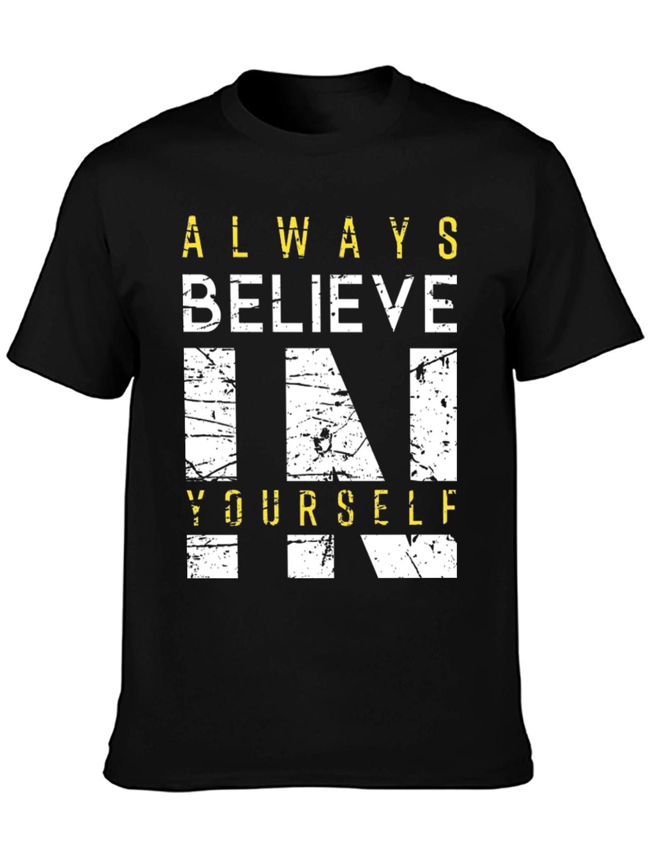 Believe in Yourself Graphic Tee - Black
