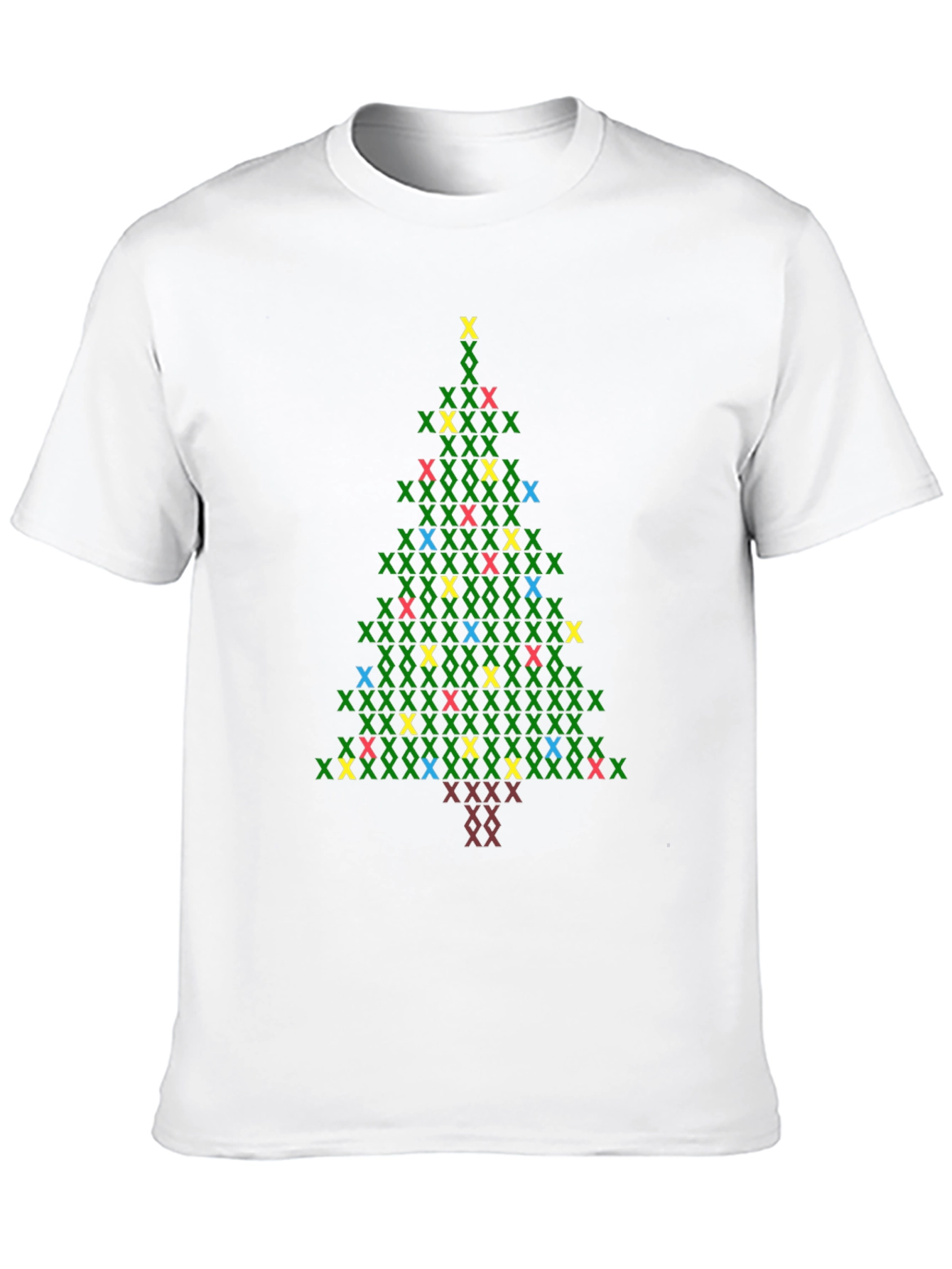 Christmas Tree X Stitch Graphic T-Shirt