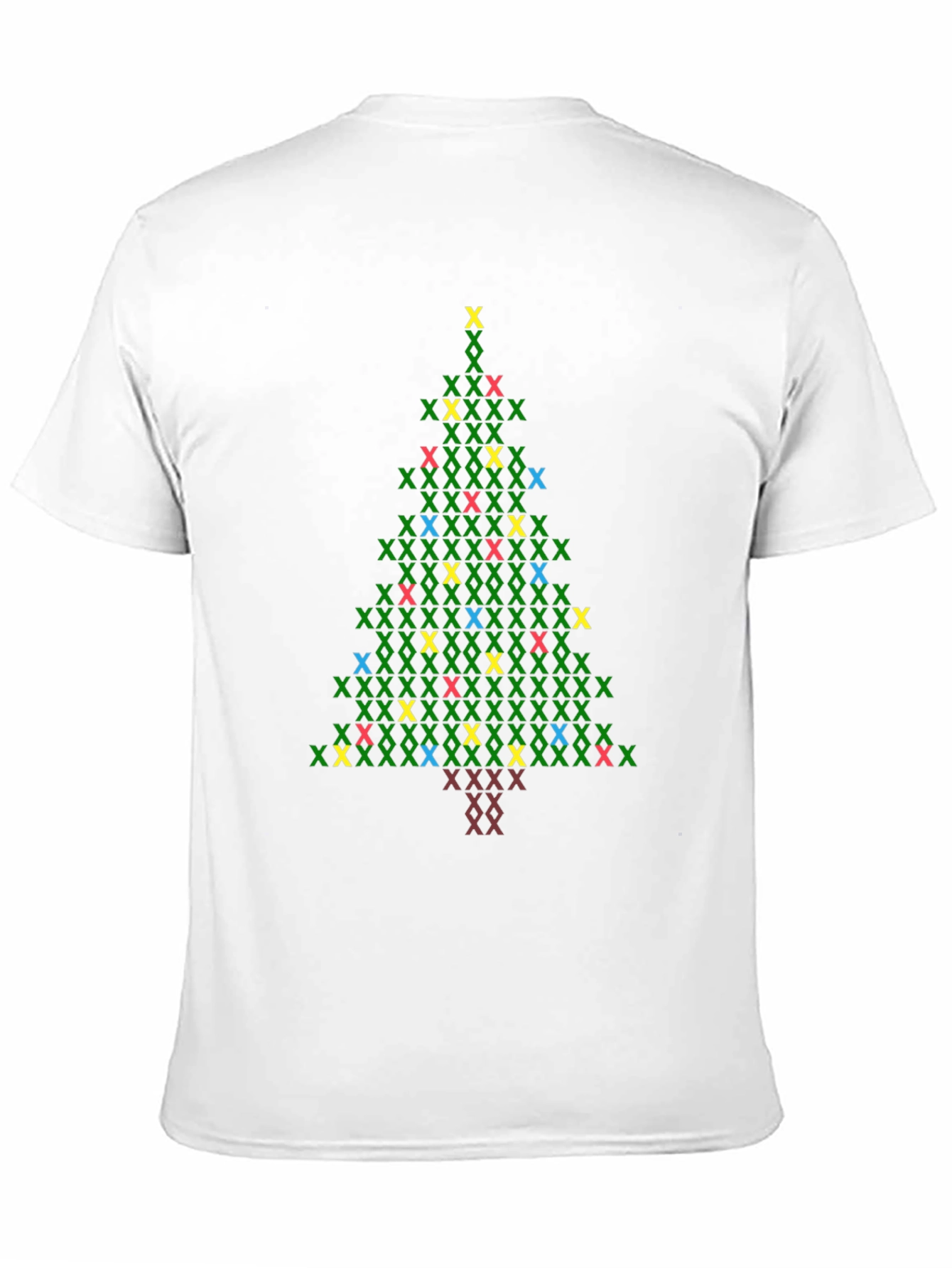 Christmas Tree X Stitch Graphic T-Shirt