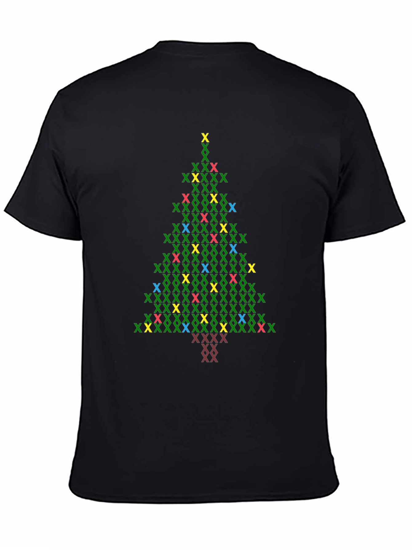 Christmas Tree X Stitch Graphic T-Shirt