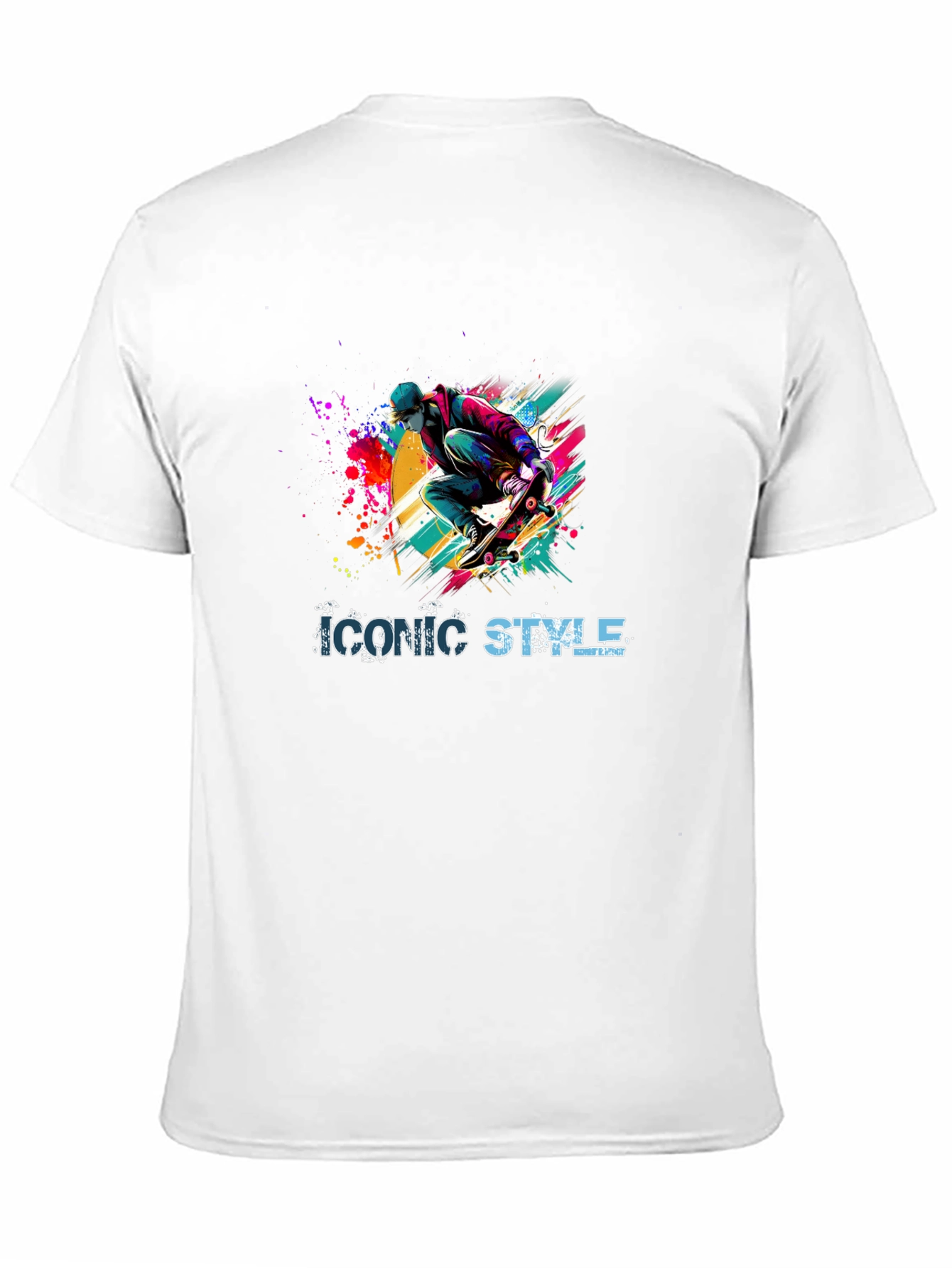Iconic Style Skateboarder Graphic Tee