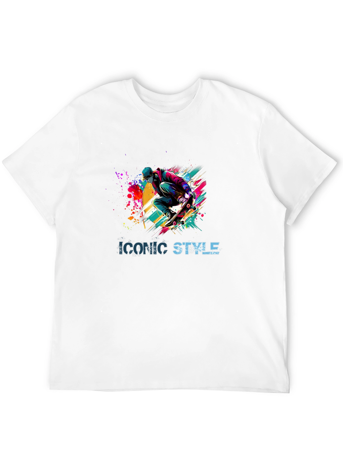 Iconic Style Skateboarder Graphic Tee