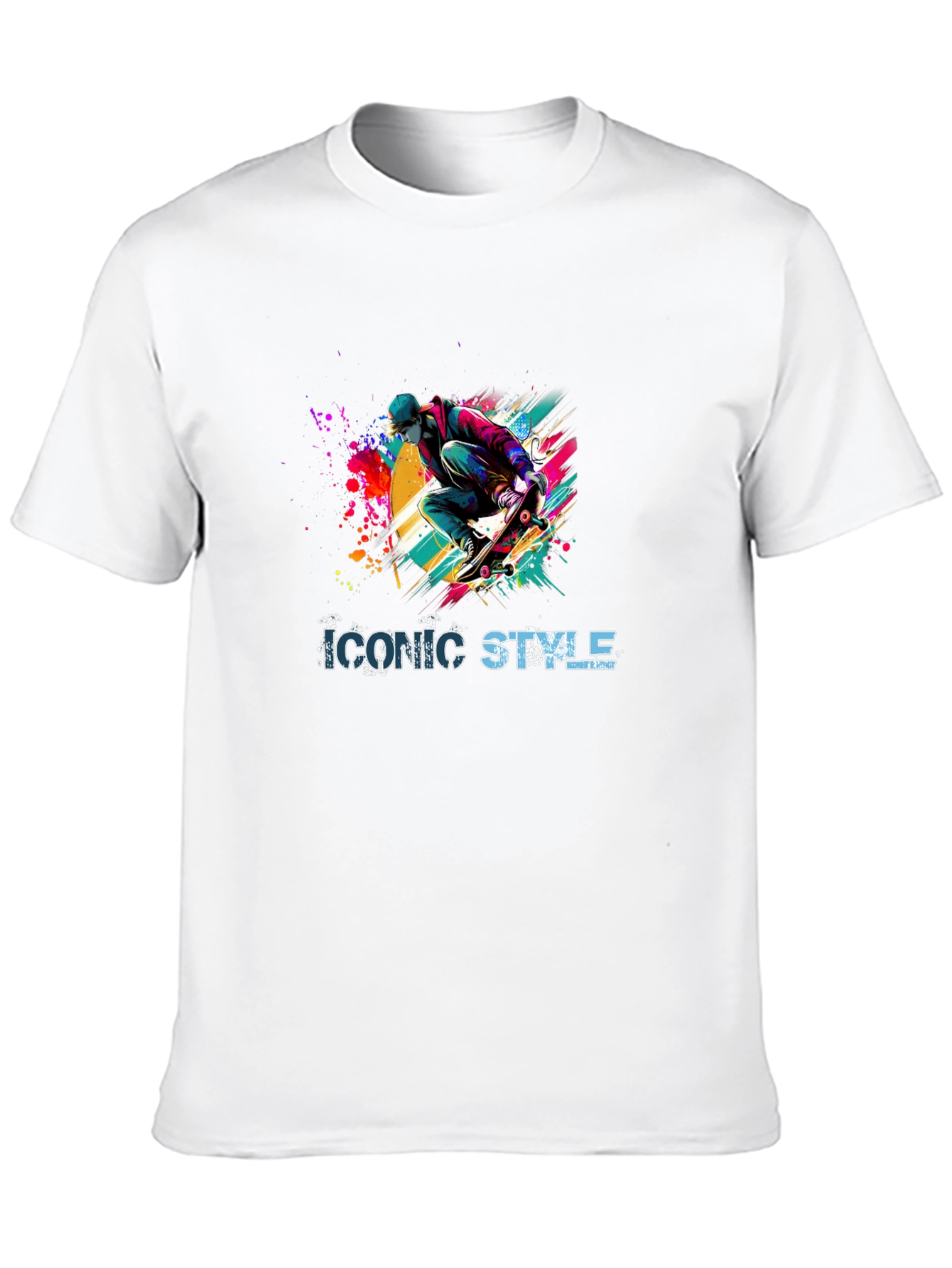Iconic Style Skateboarder Graphic Tee