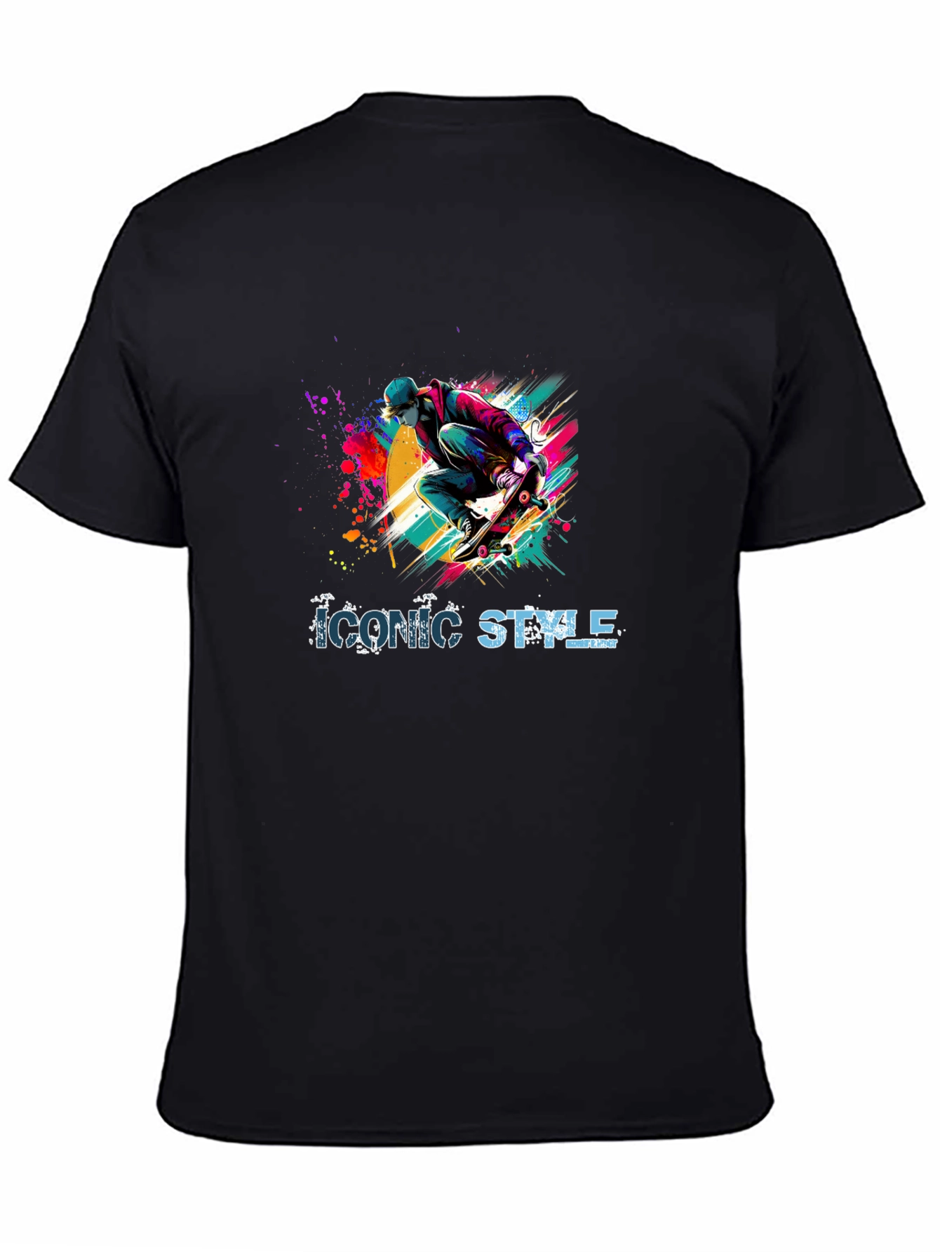 Iconic Style Skateboarder Graphic Tee