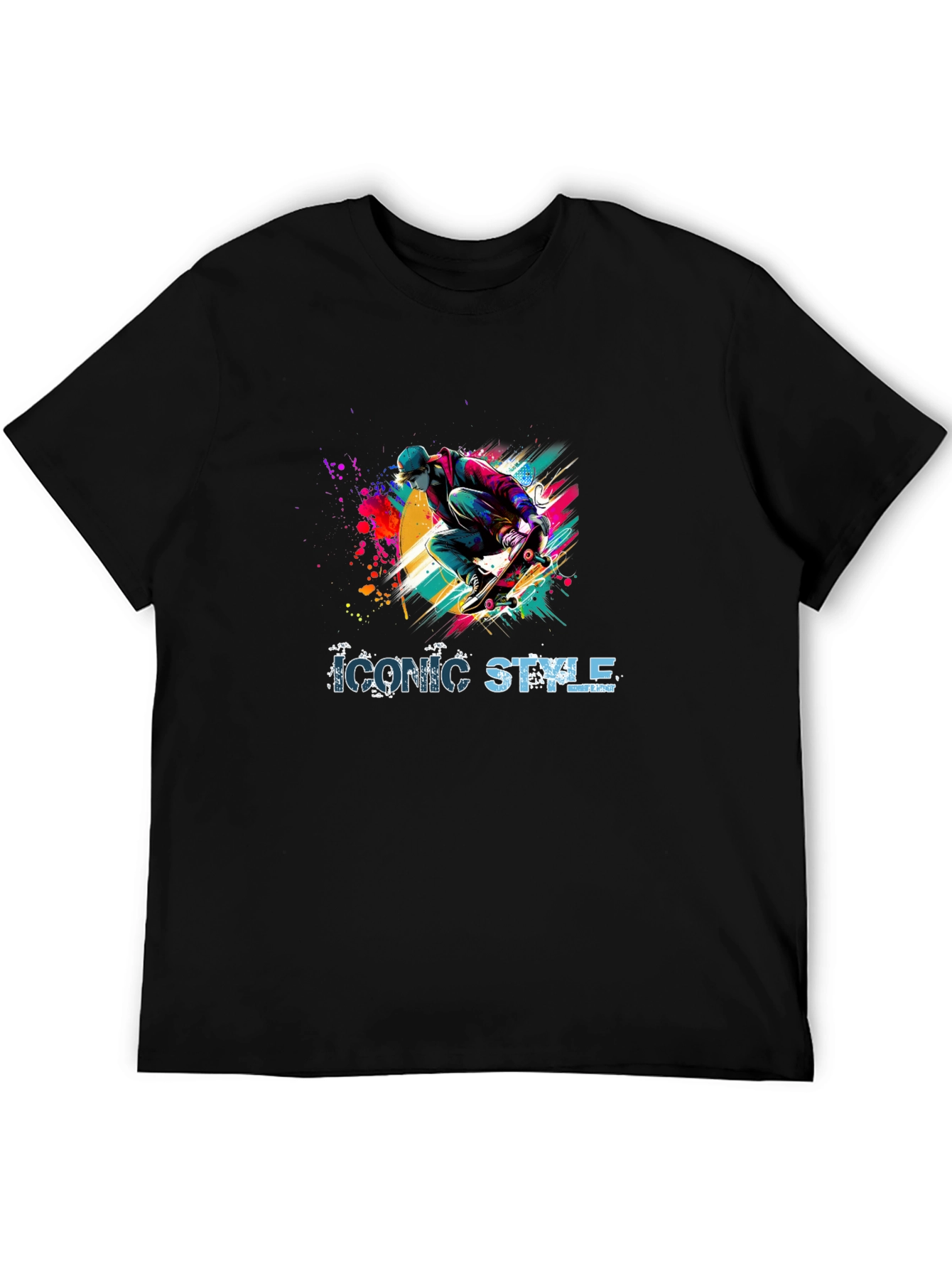 Iconic Style Skateboarder Graphic Tee