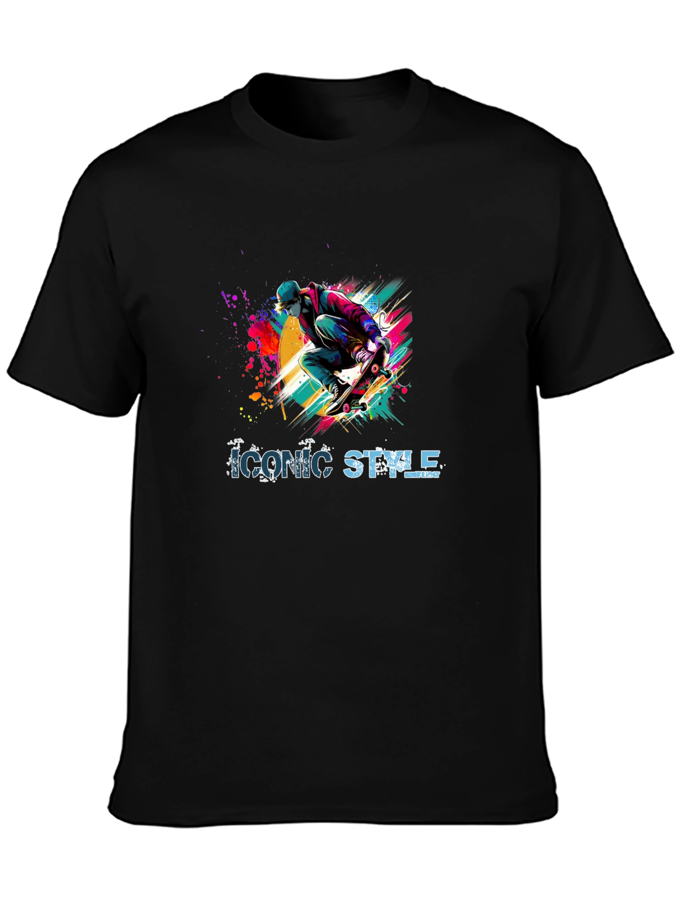 Iconic Style Skateboarder Graphic Tee