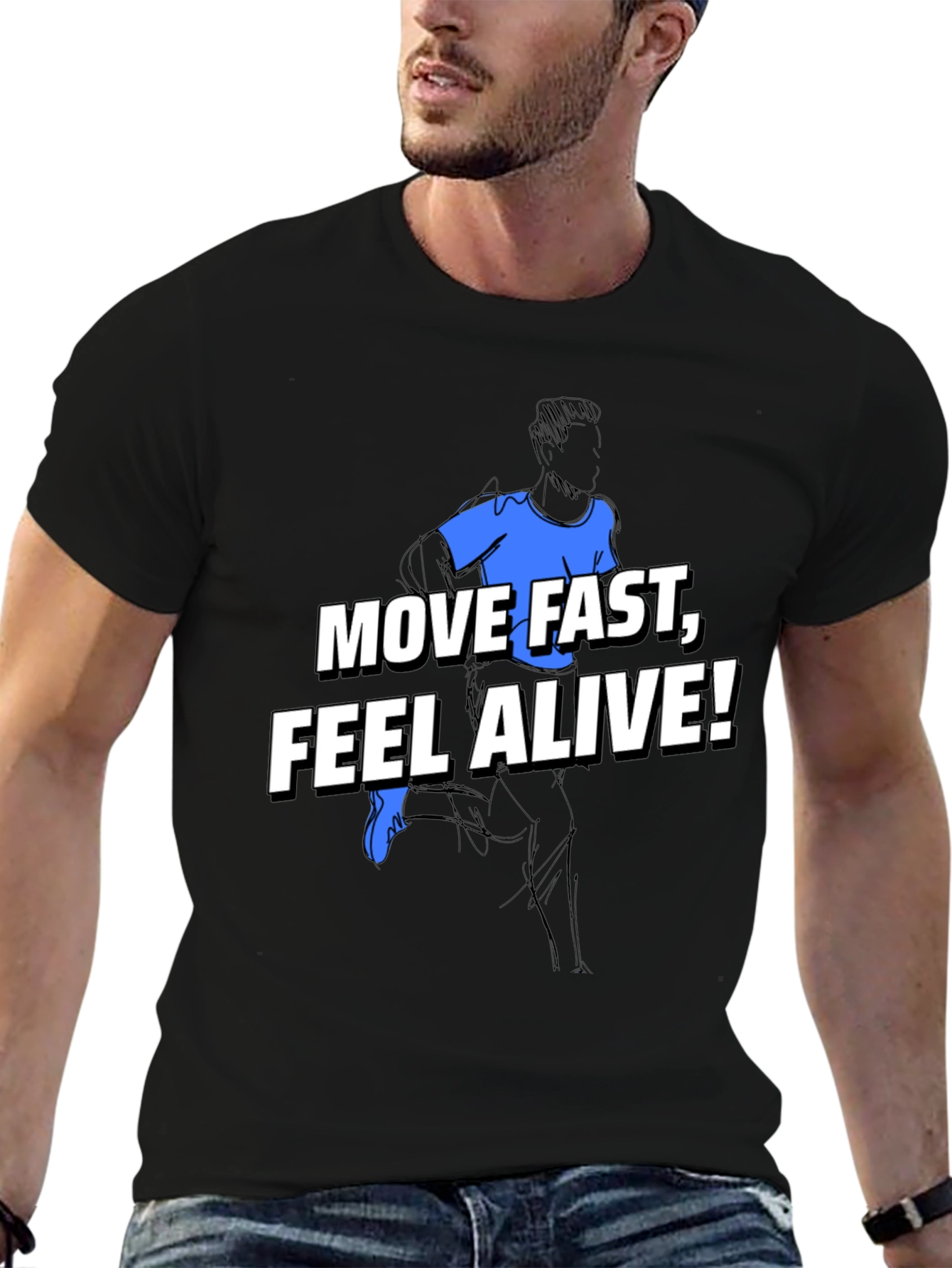 Move Fast Feel Alive Graphic Tee