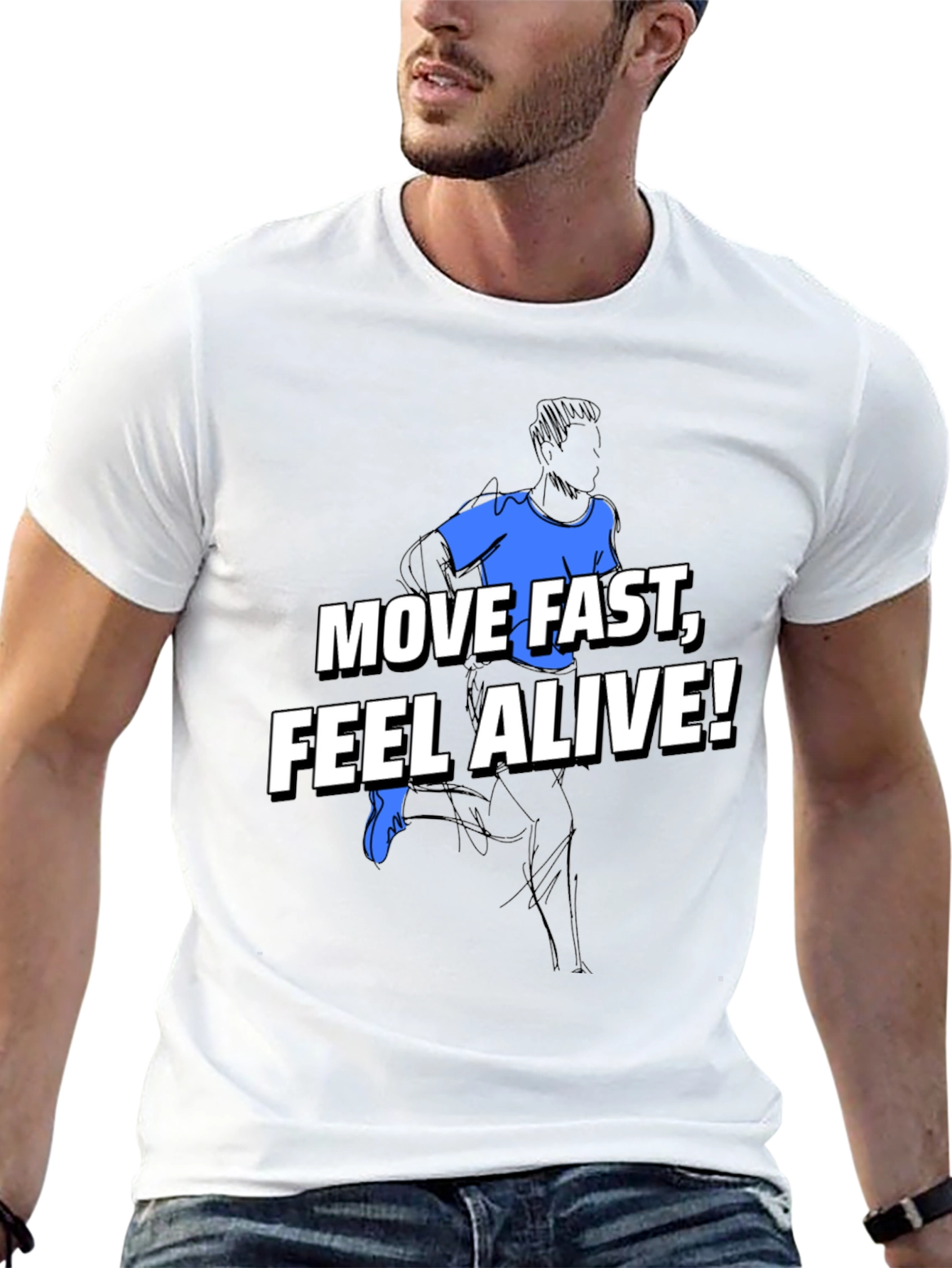 Move Fast Feel Alive Graphic Tee