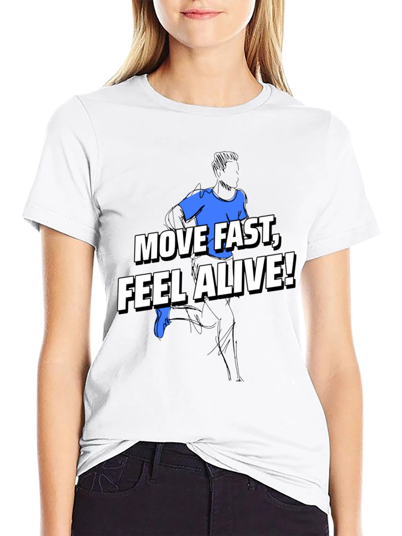 Move Fast Feel Alive Graphic Tee