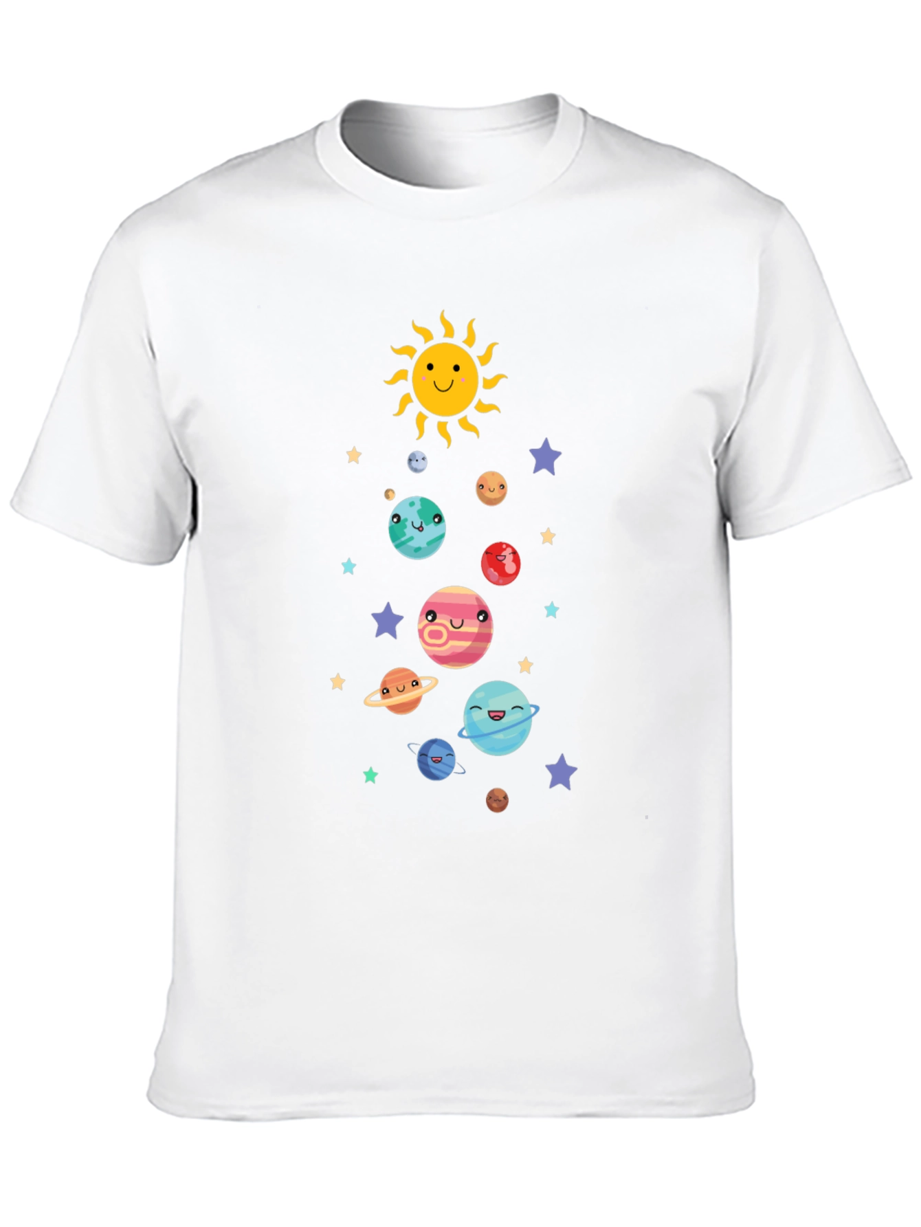 Cute Solar System Graphic T-Shirt