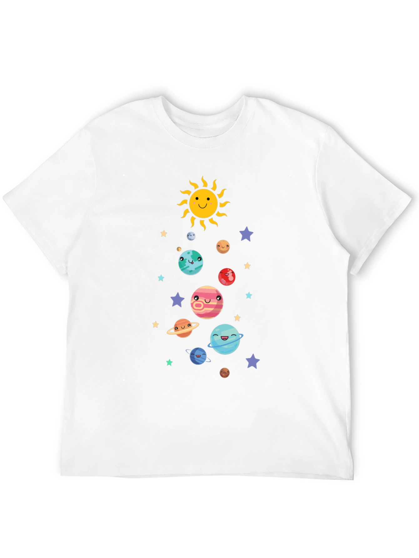 Cute Solar System Graphic T-Shirt