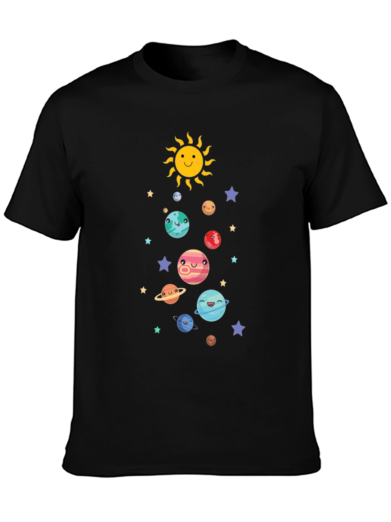 Cute Solar System Graphic T-Shirt