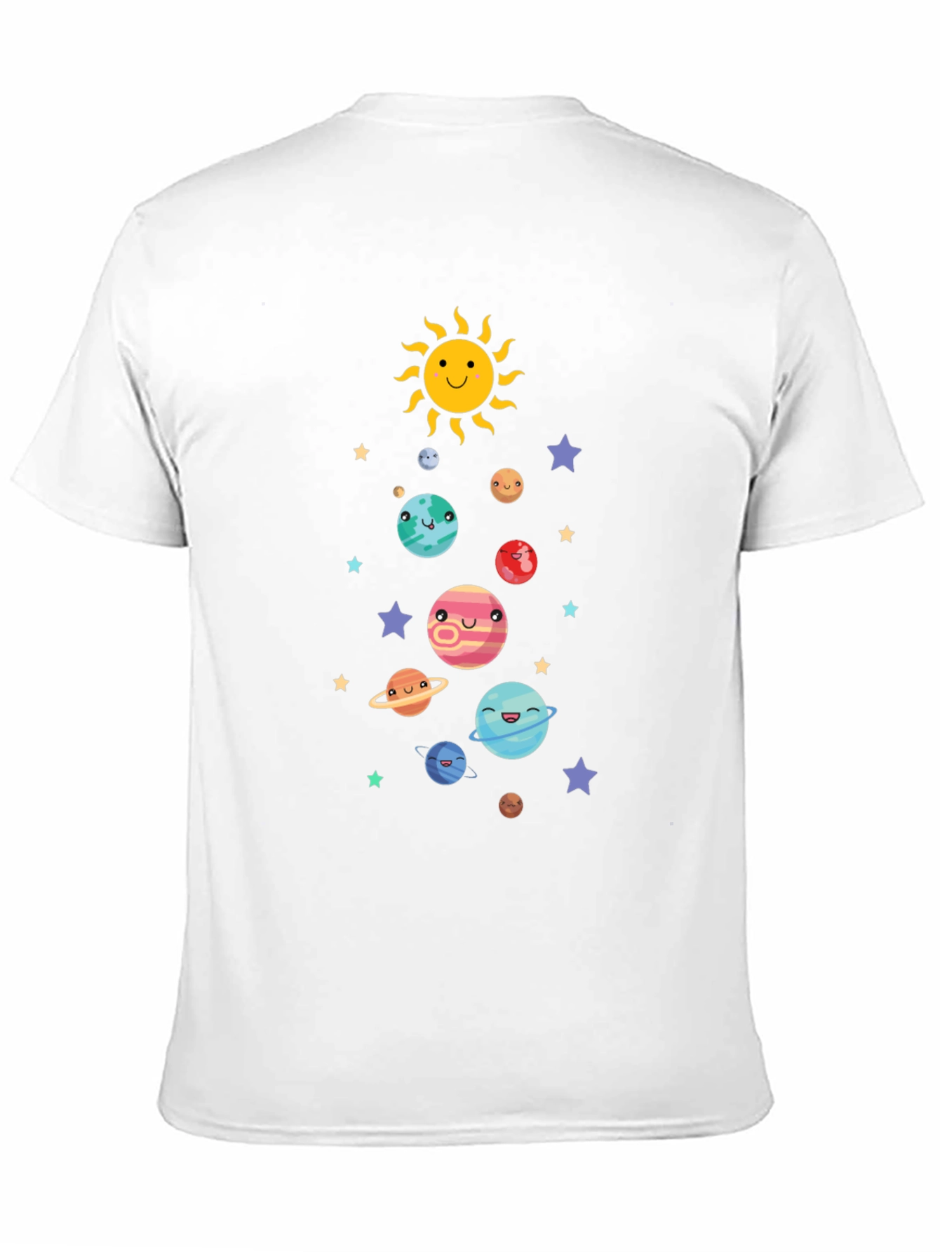 Cute Solar System Graphic T-Shirt