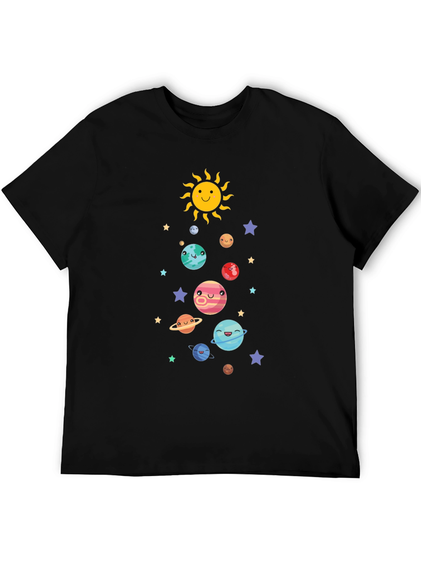Cute Solar System Graphic T-Shirt