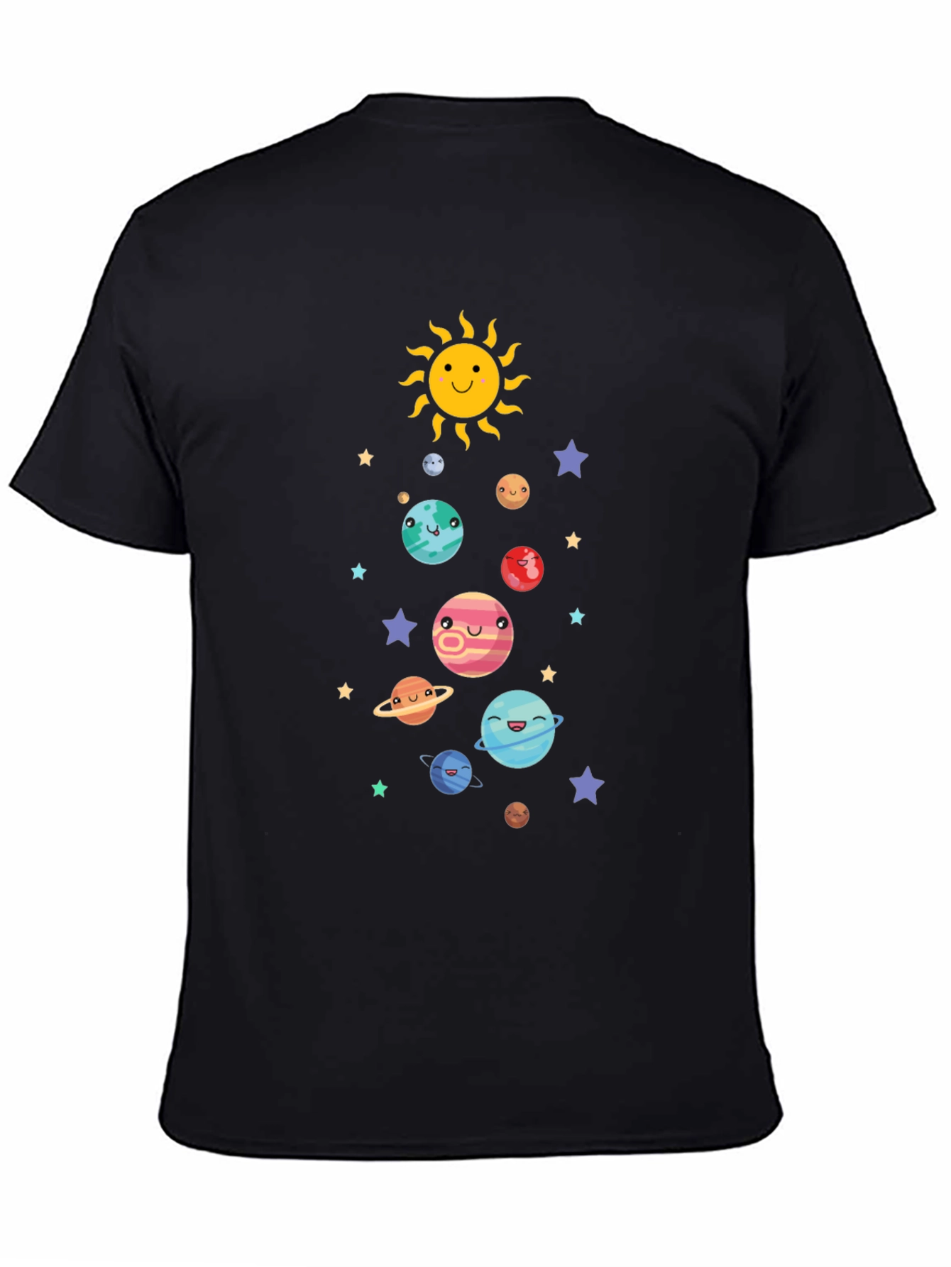 Cute Solar System Graphic T-Shirt