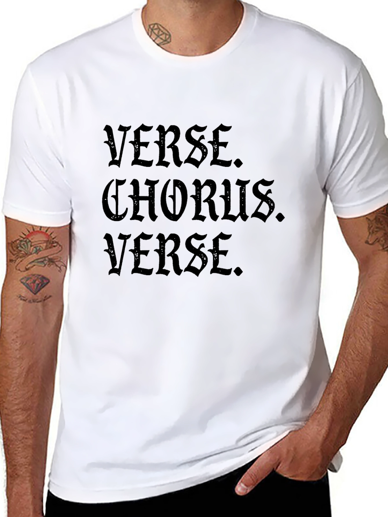 Verse Chorus Verse Black Graphic Tee
