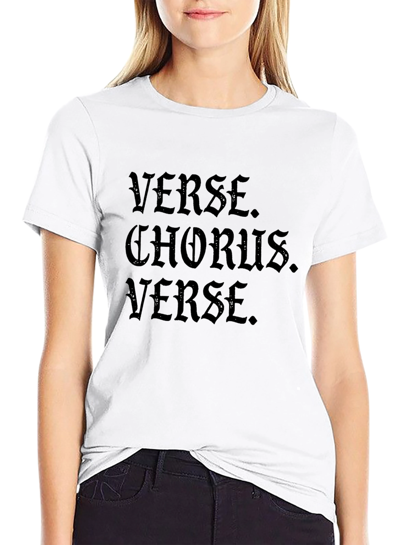 Verse Chorus Verse Black Graphic Tee