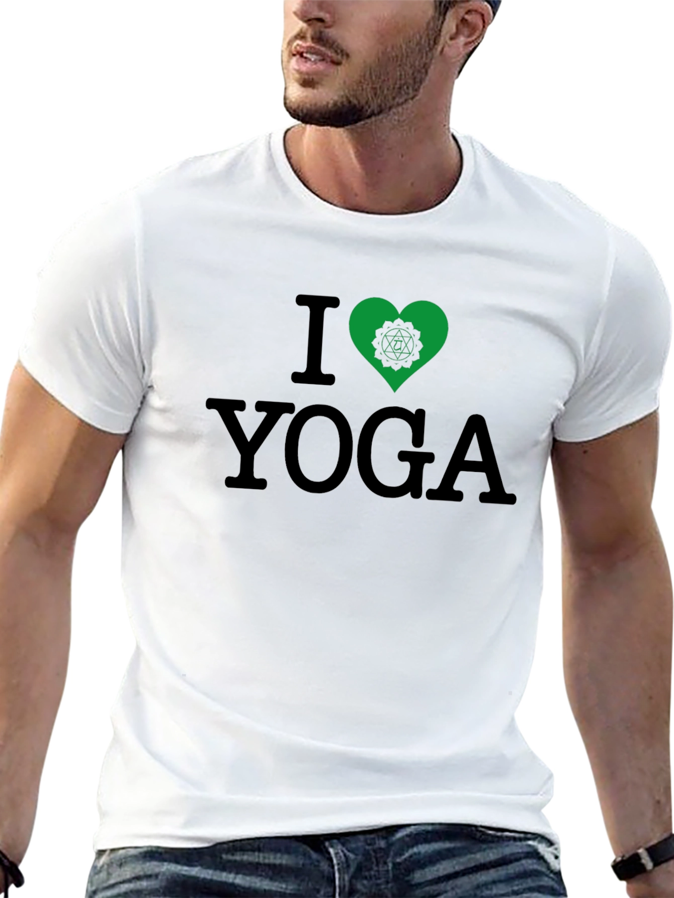 I Heart Yoga T-Shirt - Chakra Design