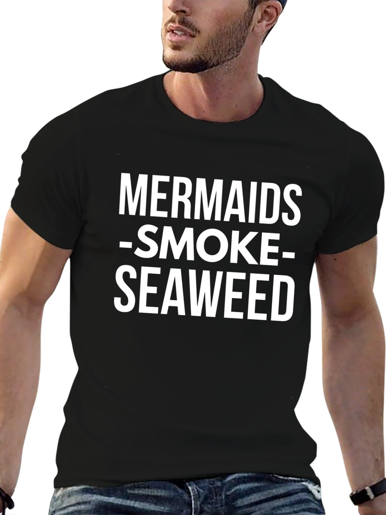 Mermaids Smoke Seaweed Black T-Shirt