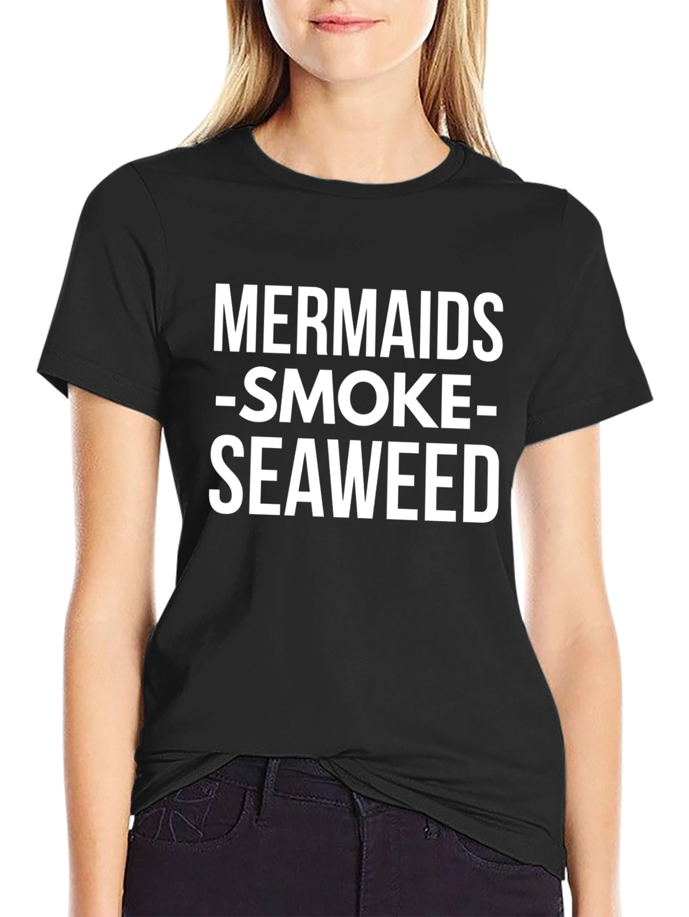 Mermaids Smoke Seaweed Black T-Shirt