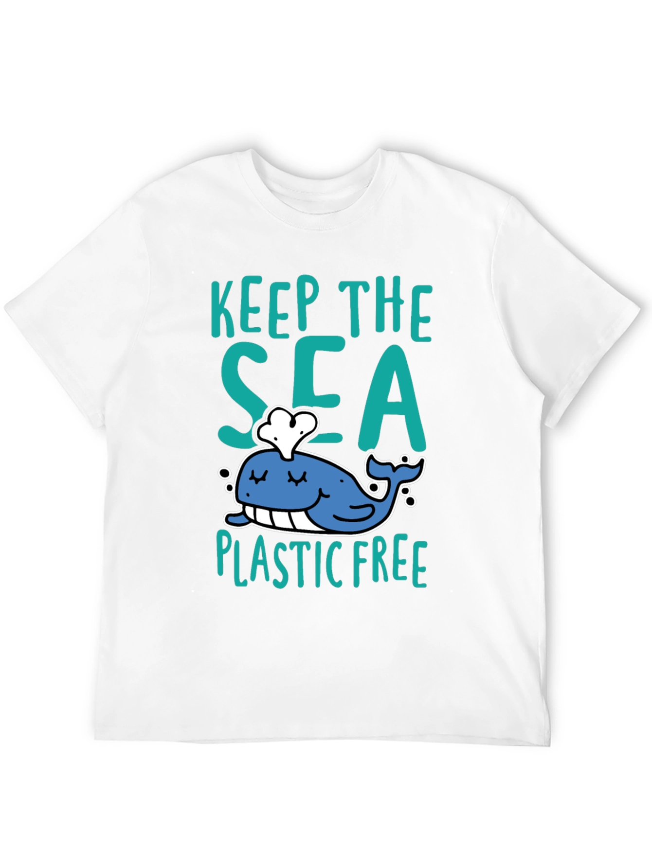 Keep The Sea Plastic Free Black T-Shirt