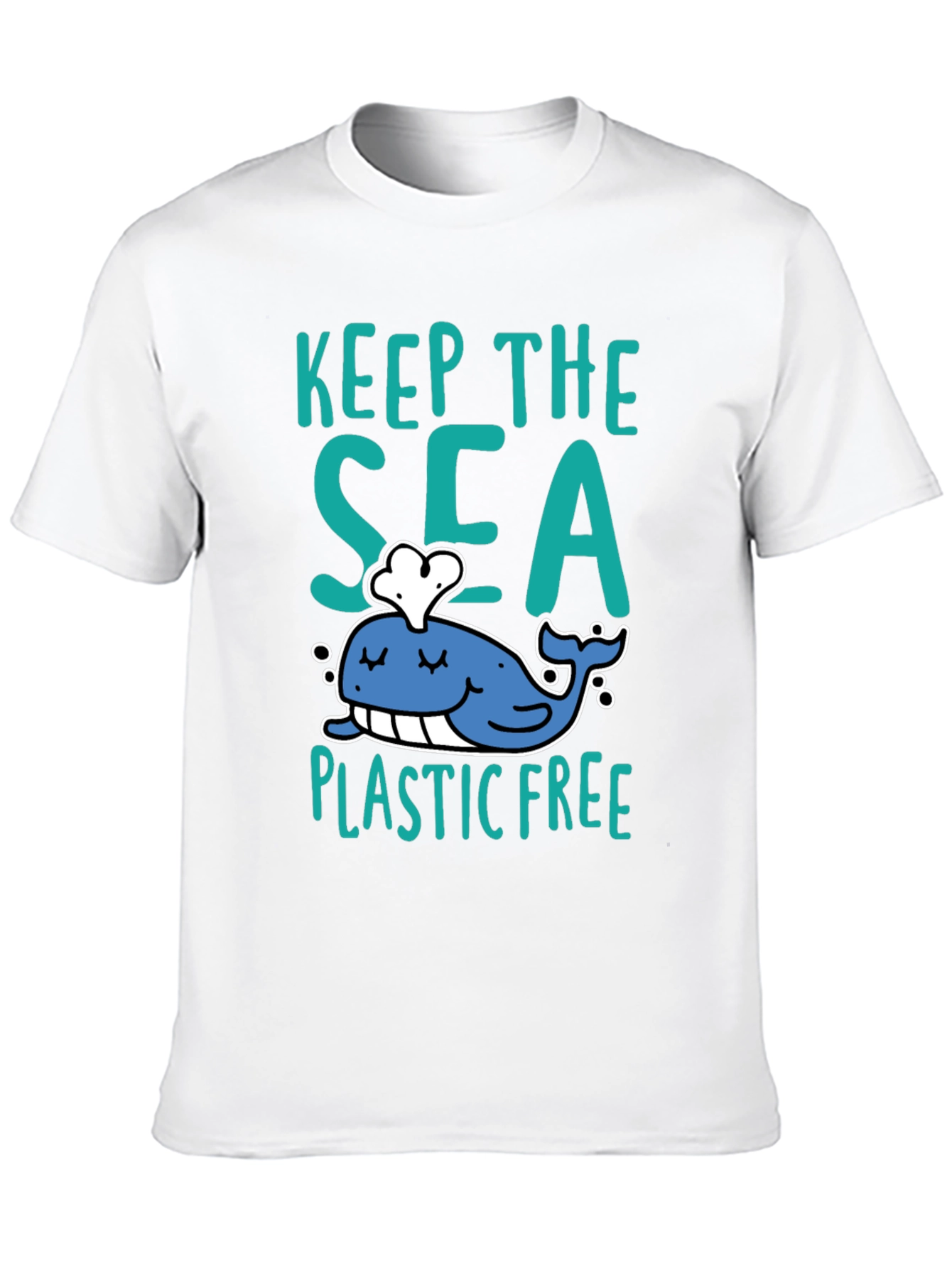 Keep The Sea Plastic Free Black T-Shirt