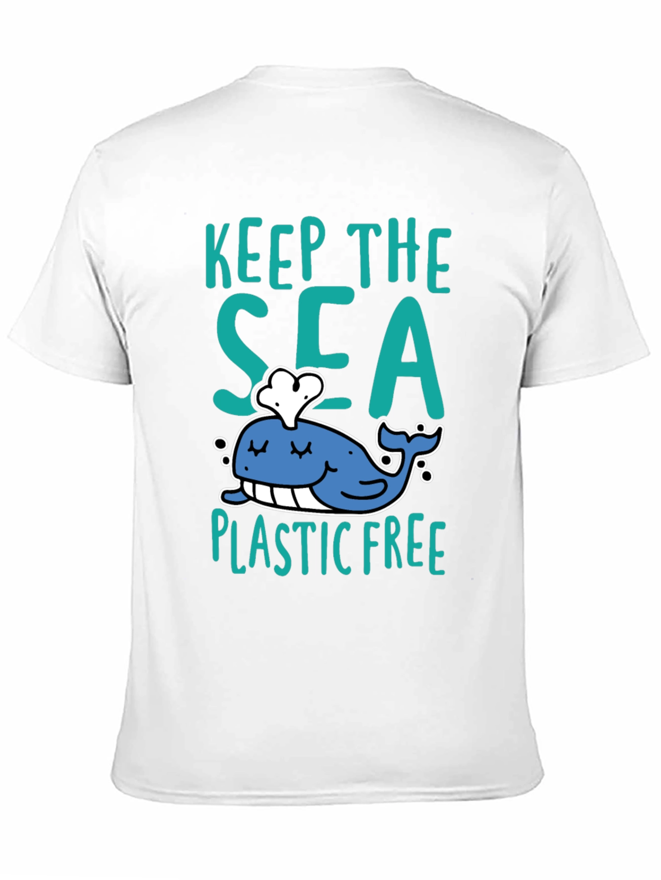 Keep The Sea Plastic Free Black T-Shirt