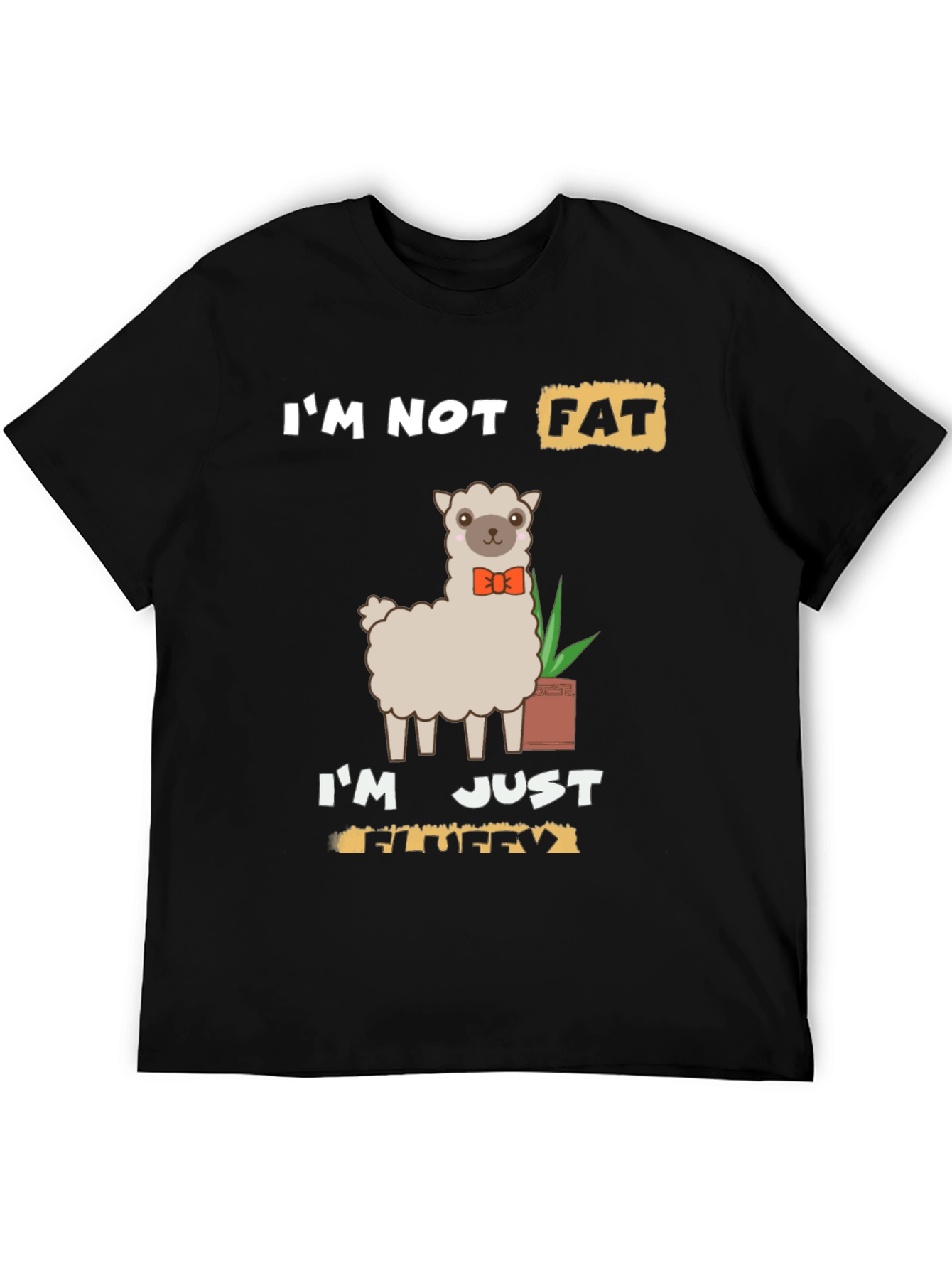 Funny Llama T-Shirt - Im Not Fat Im Fluffy