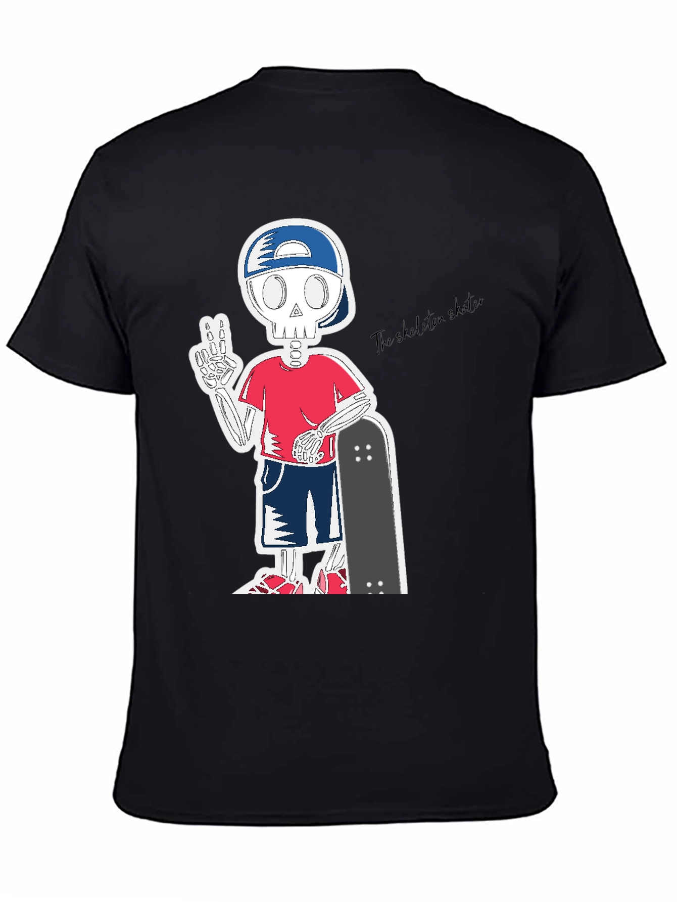 Skeleton Skater T-Shirt - Cool Graphic Tee