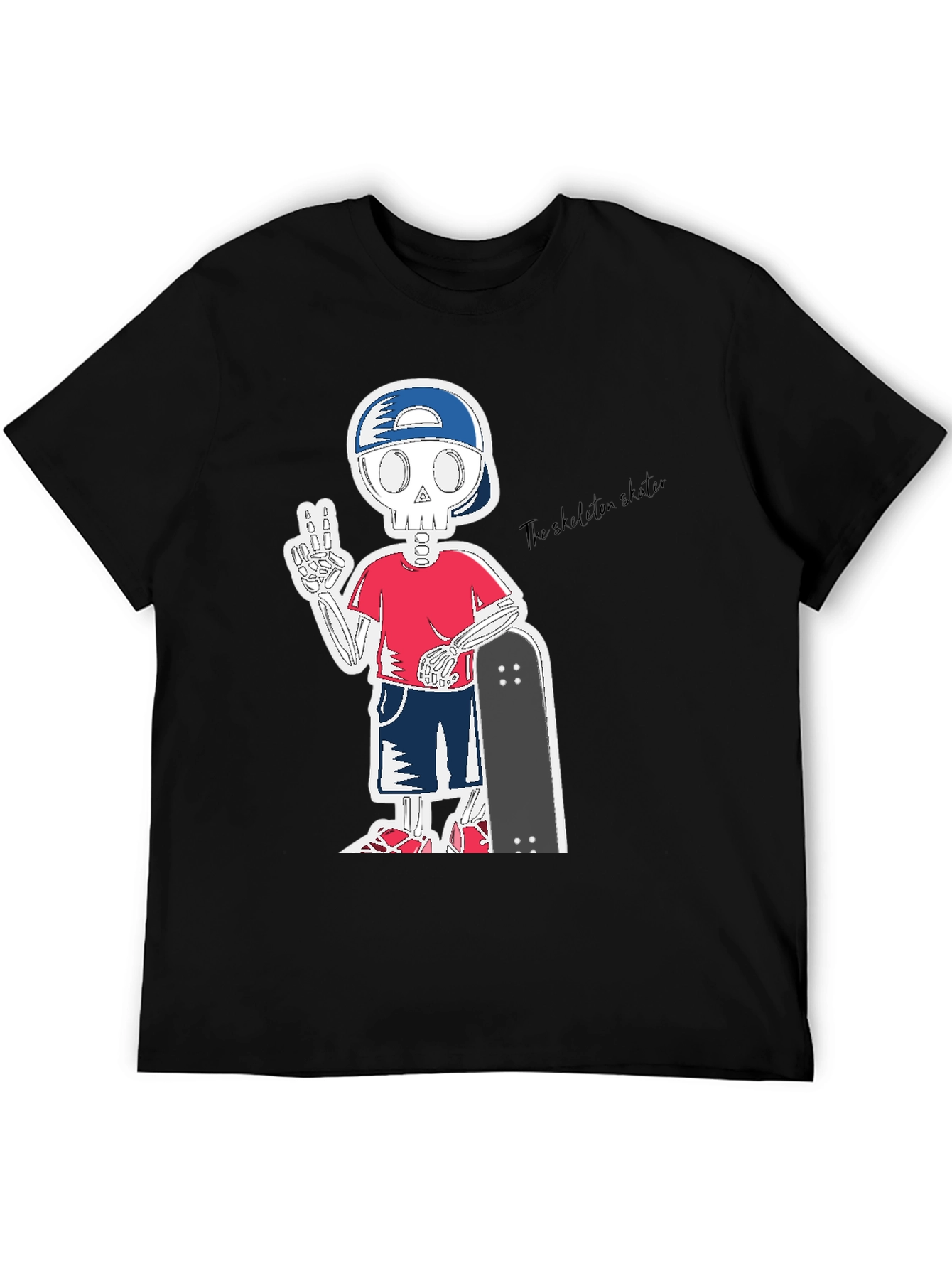 Skeleton Skater T-Shirt - Cool Graphic Tee